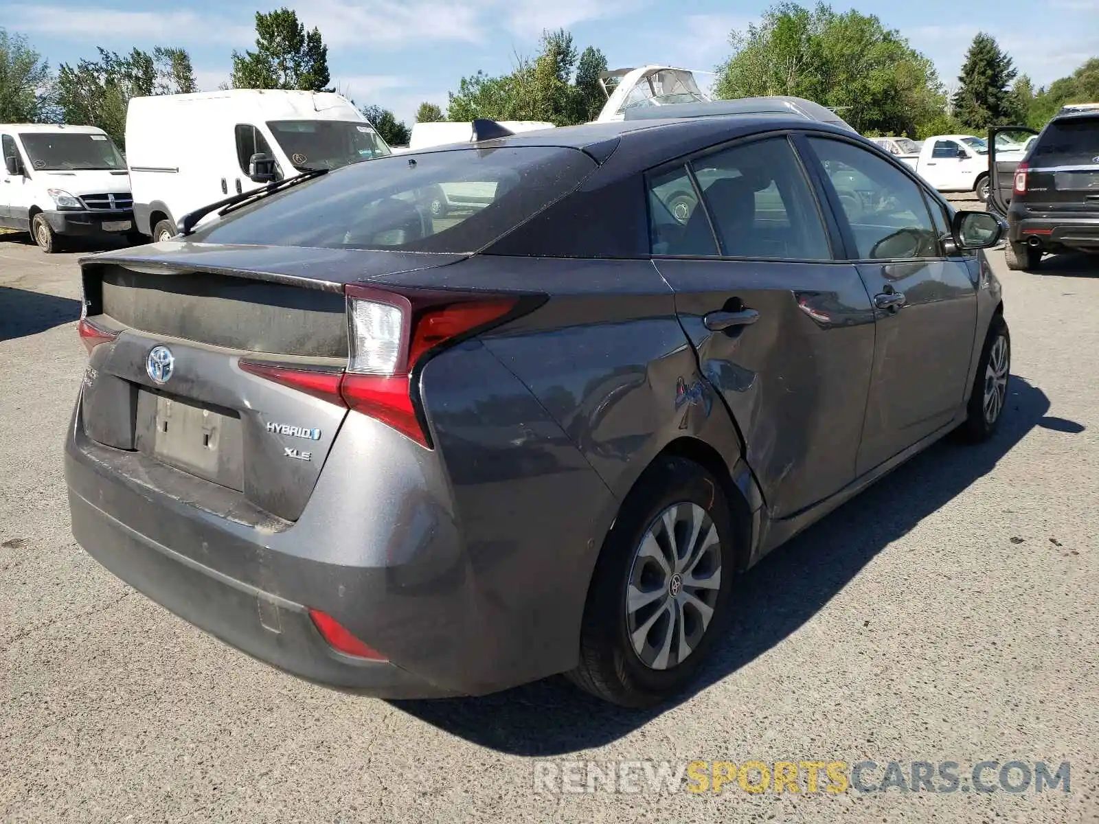 4 Фотография поврежденного автомобиля JTDL9RFU6K3003598 TOYOTA PRIUS 2019