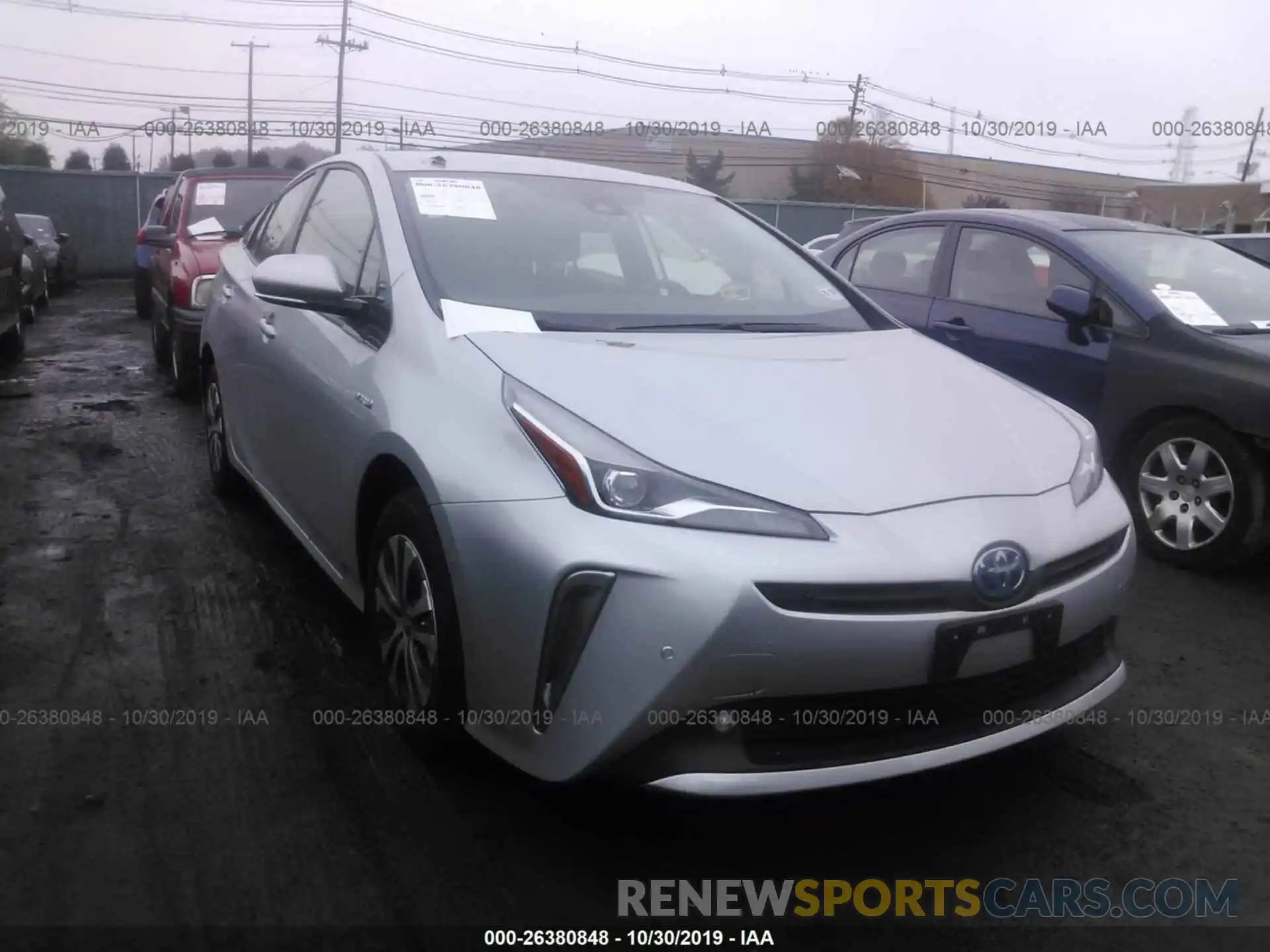 1 Photograph of a damaged car JTDL9RFU6K3005593 TOYOTA PRIUS 2019