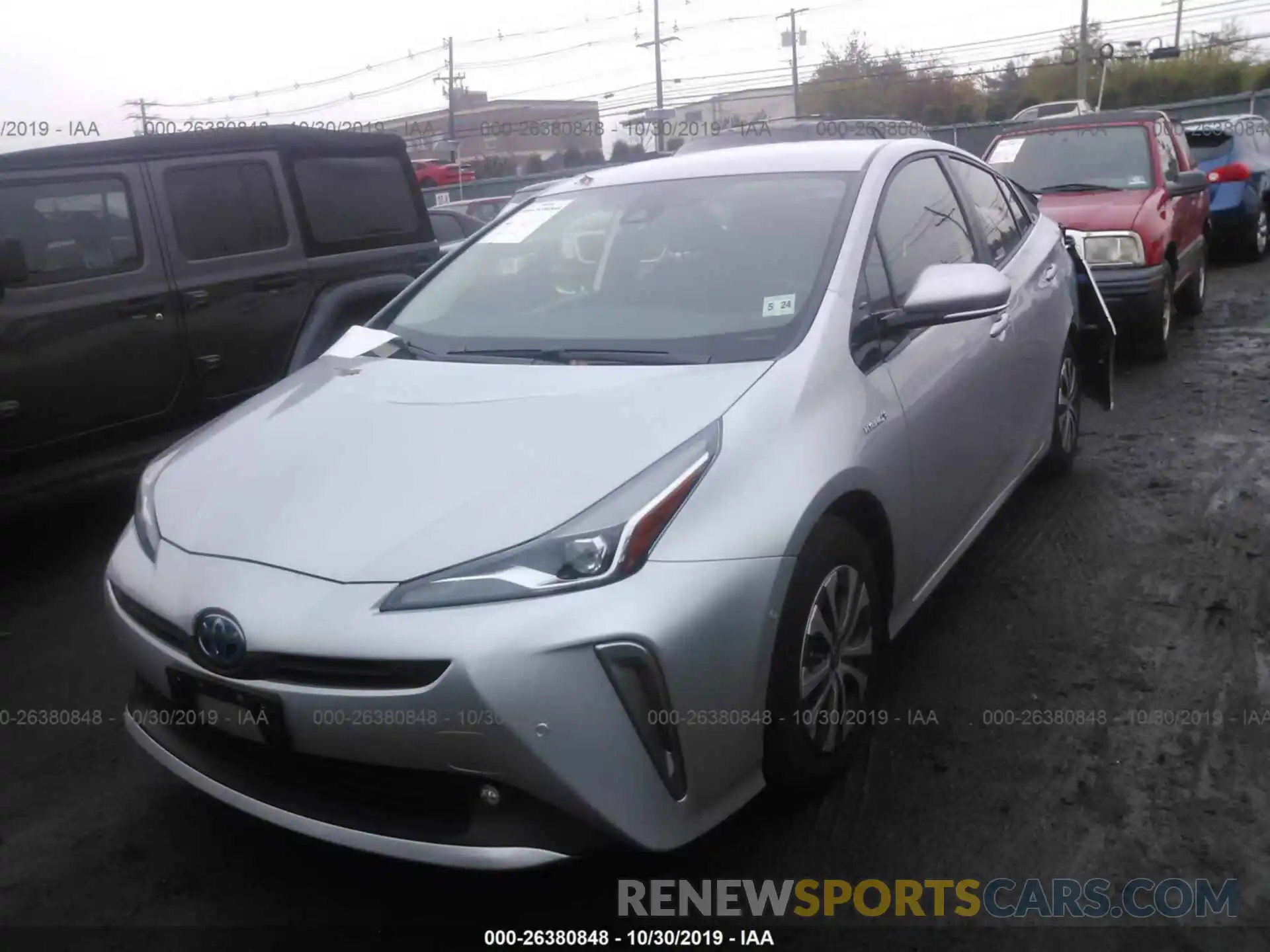 2 Photograph of a damaged car JTDL9RFU6K3005593 TOYOTA PRIUS 2019