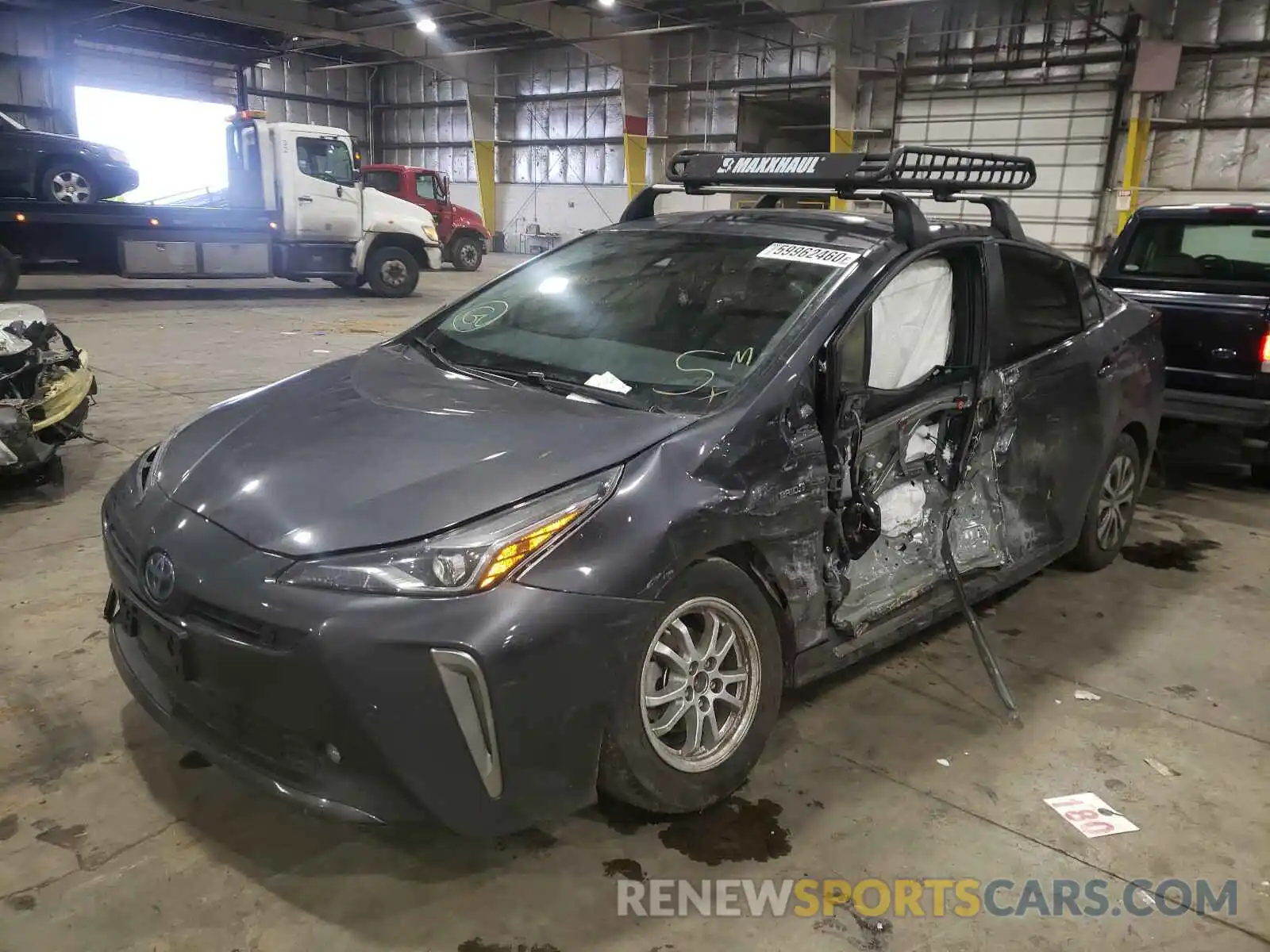 2 Photograph of a damaged car JTDL9RFU6K3005853 TOYOTA PRIUS 2019