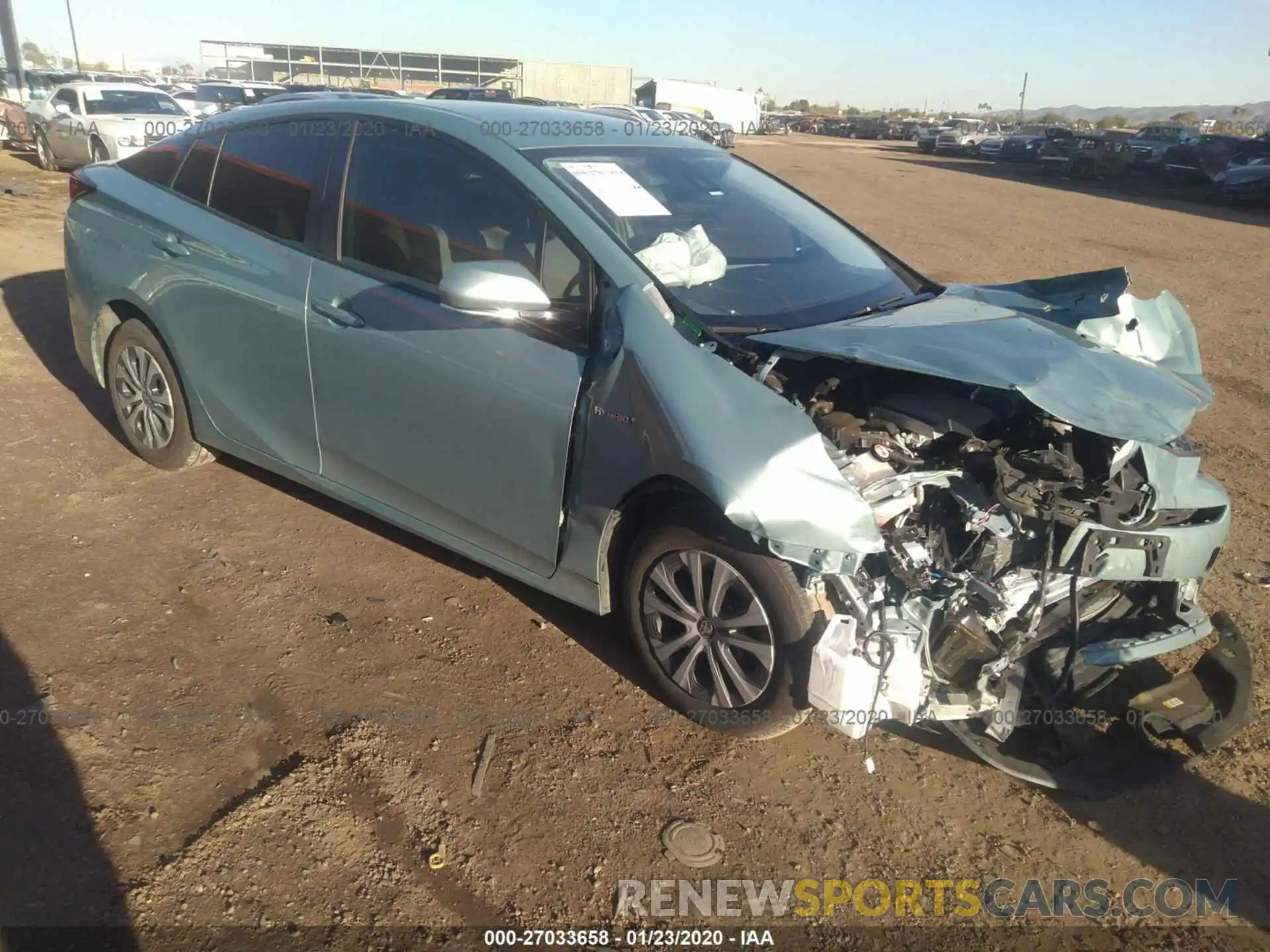 1 Photograph of a damaged car JTDL9RFU6K3006811 TOYOTA PRIUS 2019