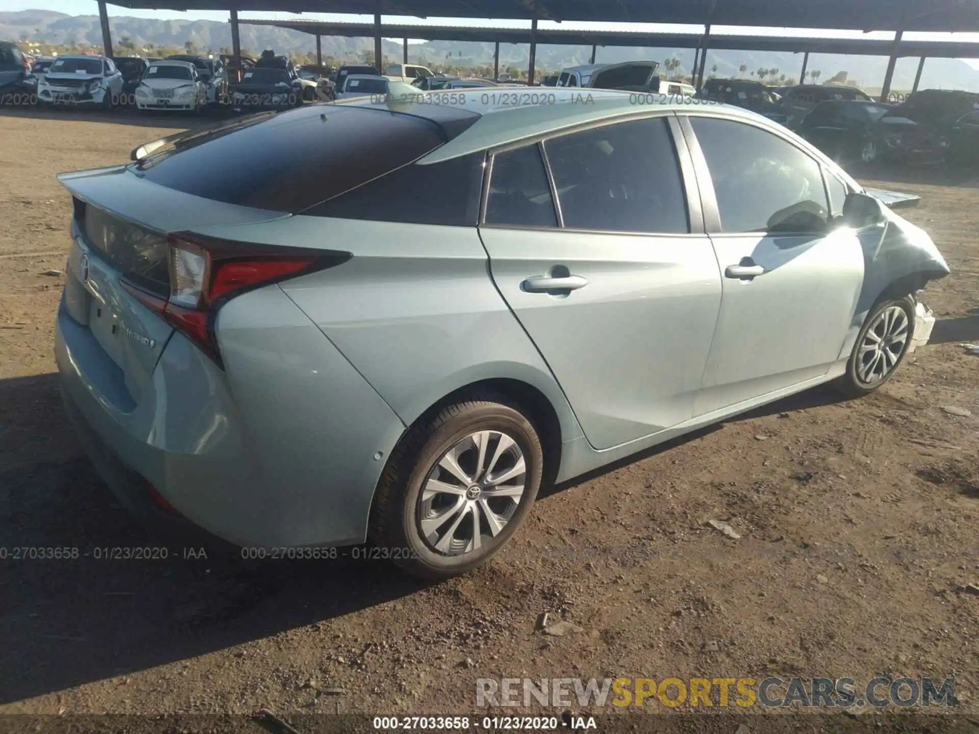 4 Photograph of a damaged car JTDL9RFU6K3006811 TOYOTA PRIUS 2019