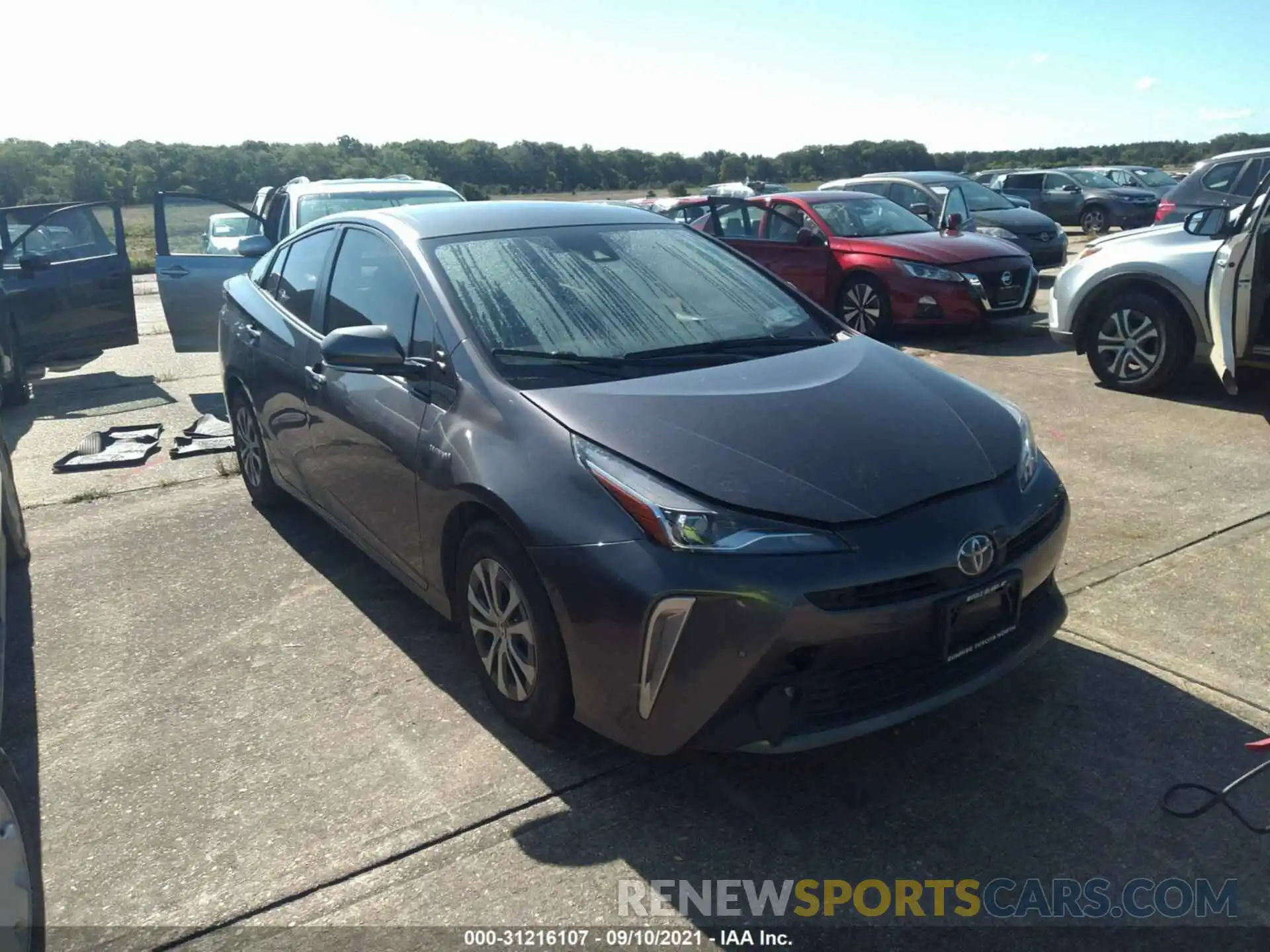 1 Photograph of a damaged car JTDL9RFU6K3010101 TOYOTA PRIUS 2019