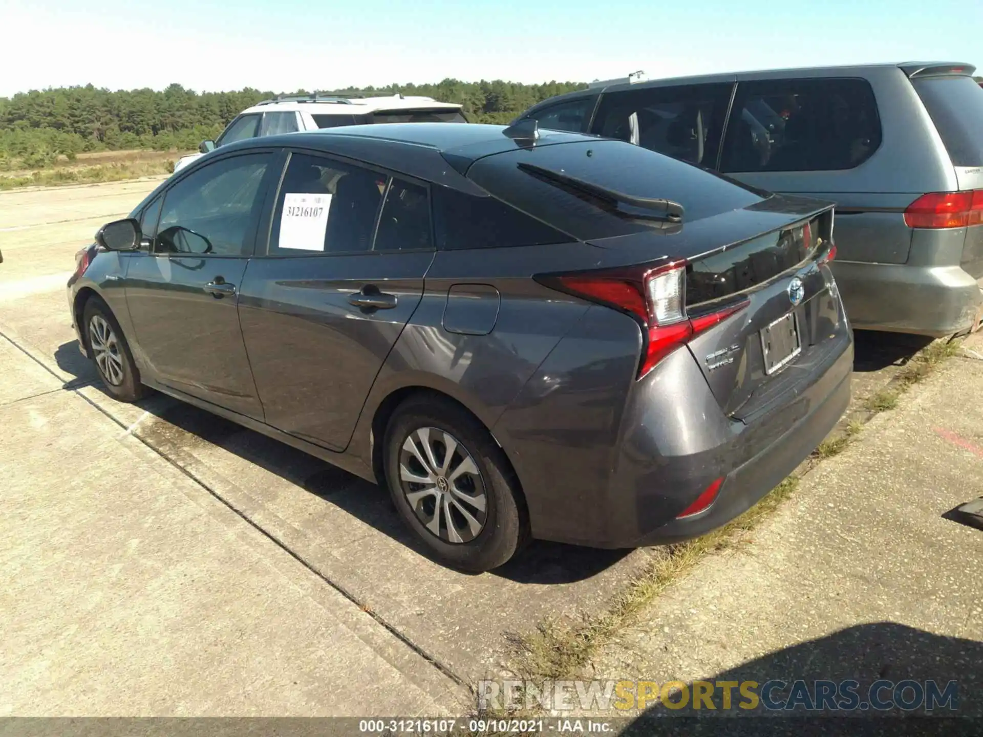 3 Photograph of a damaged car JTDL9RFU6K3010101 TOYOTA PRIUS 2019