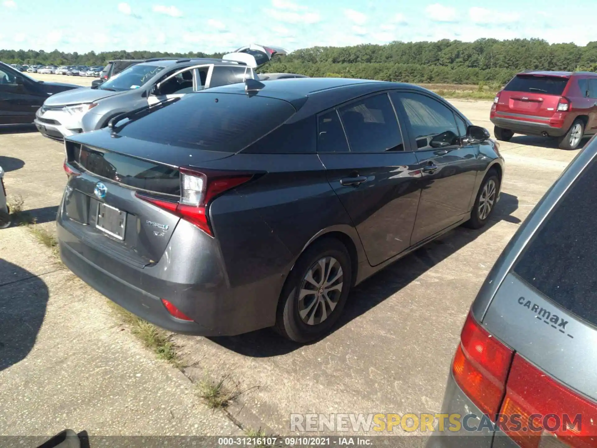 4 Photograph of a damaged car JTDL9RFU6K3010101 TOYOTA PRIUS 2019