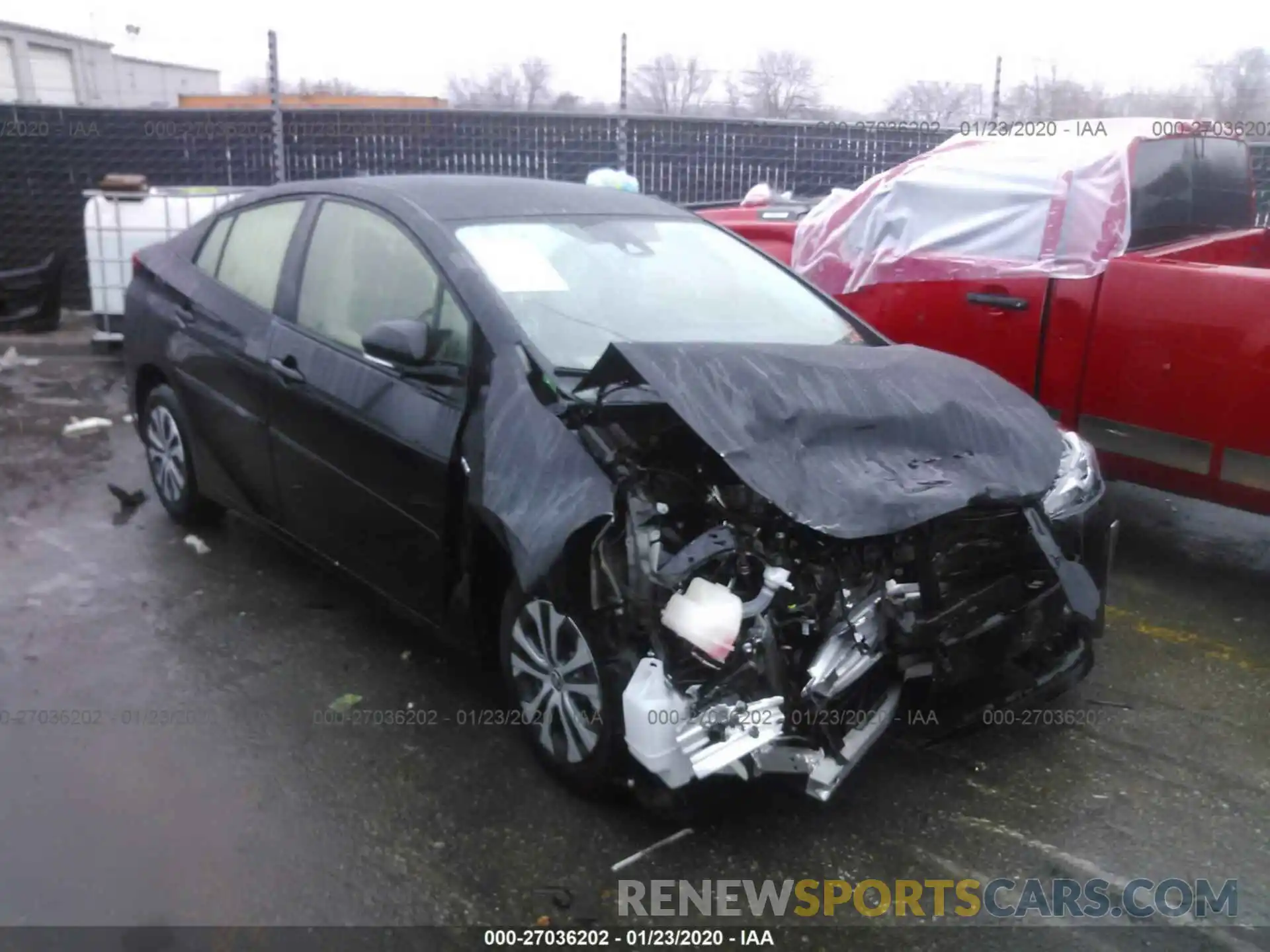 1 Photograph of a damaged car JTDL9RFU7K3001360 TOYOTA PRIUS 2019