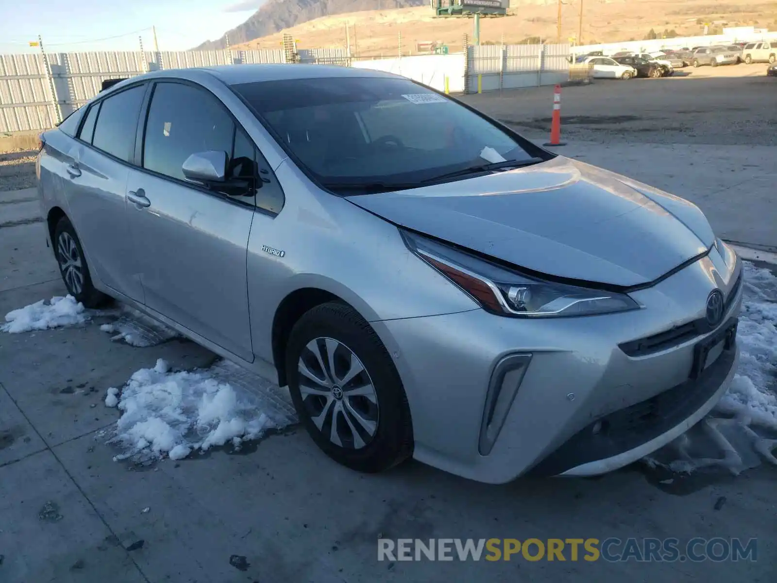 1 Photograph of a damaged car JTDL9RFU7K3001486 TOYOTA PRIUS 2019