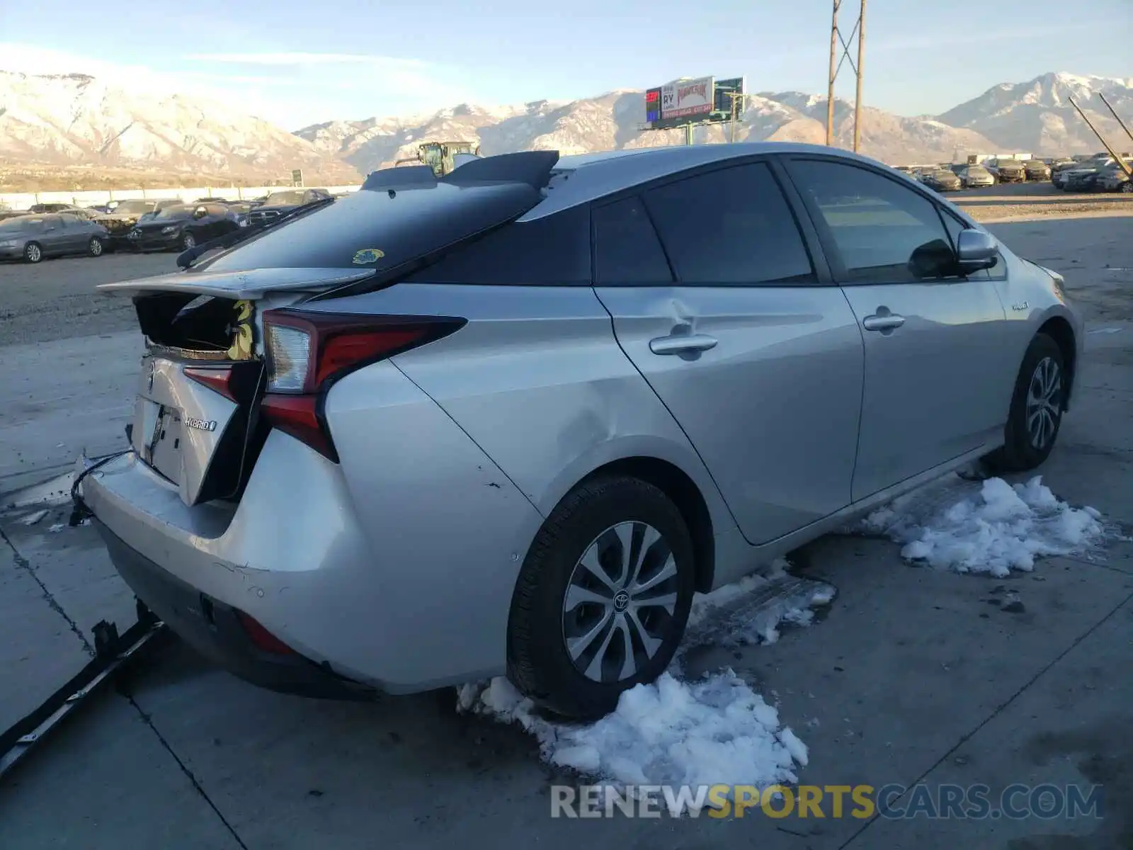 4 Photograph of a damaged car JTDL9RFU7K3001486 TOYOTA PRIUS 2019