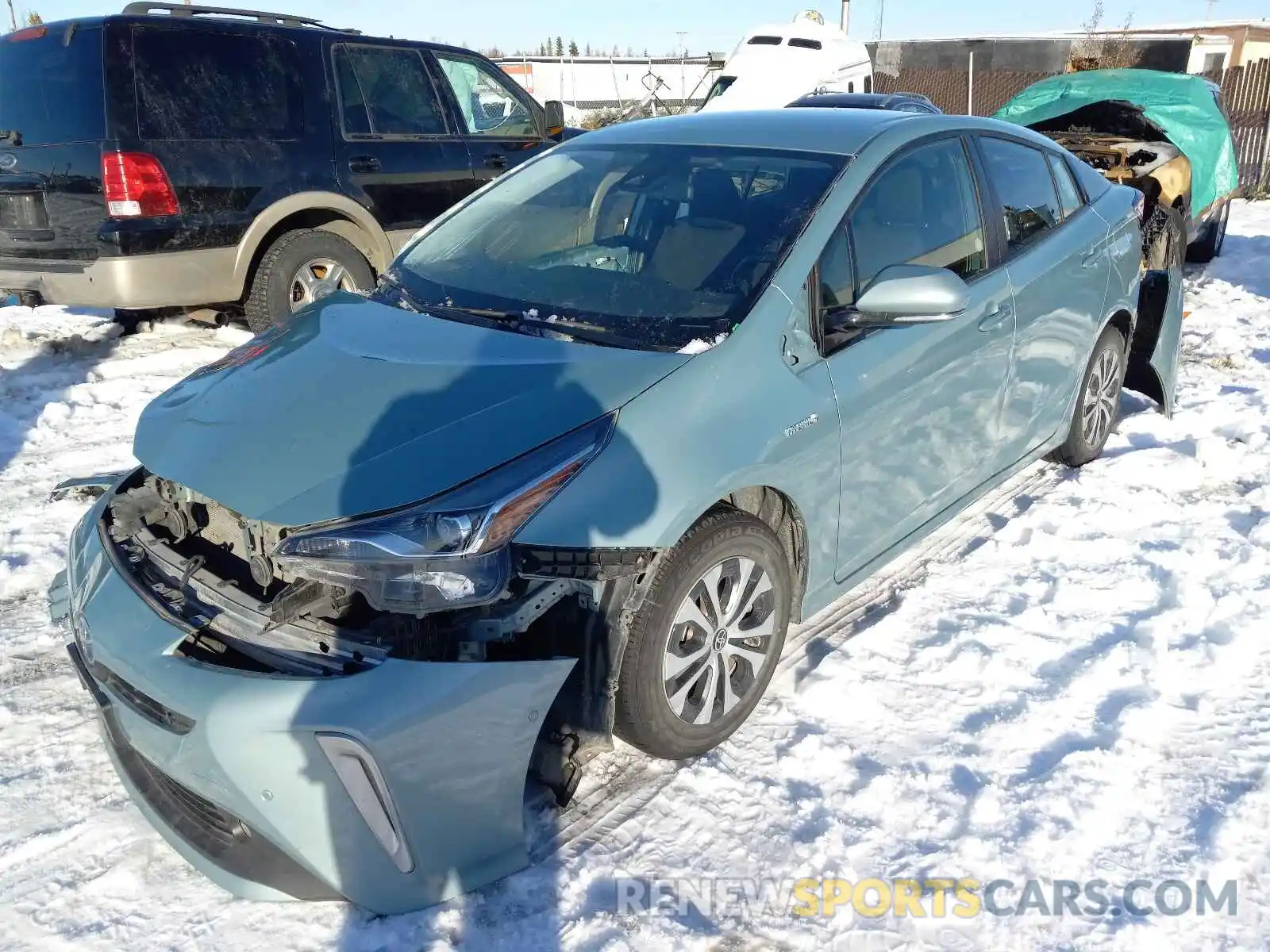 2 Photograph of a damaged car JTDL9RFU7K3005330 TOYOTA PRIUS 2019