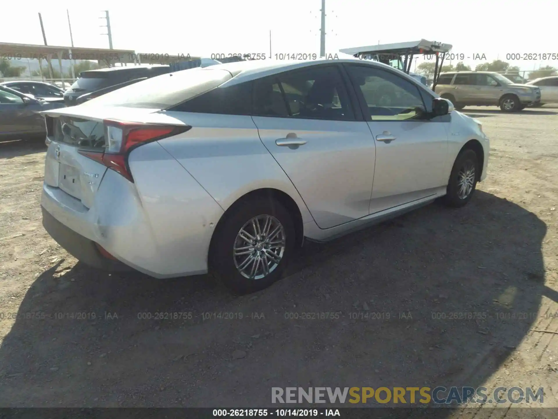 4 Photograph of a damaged car JTDL9RFU7K3006008 TOYOTA PRIUS 2019