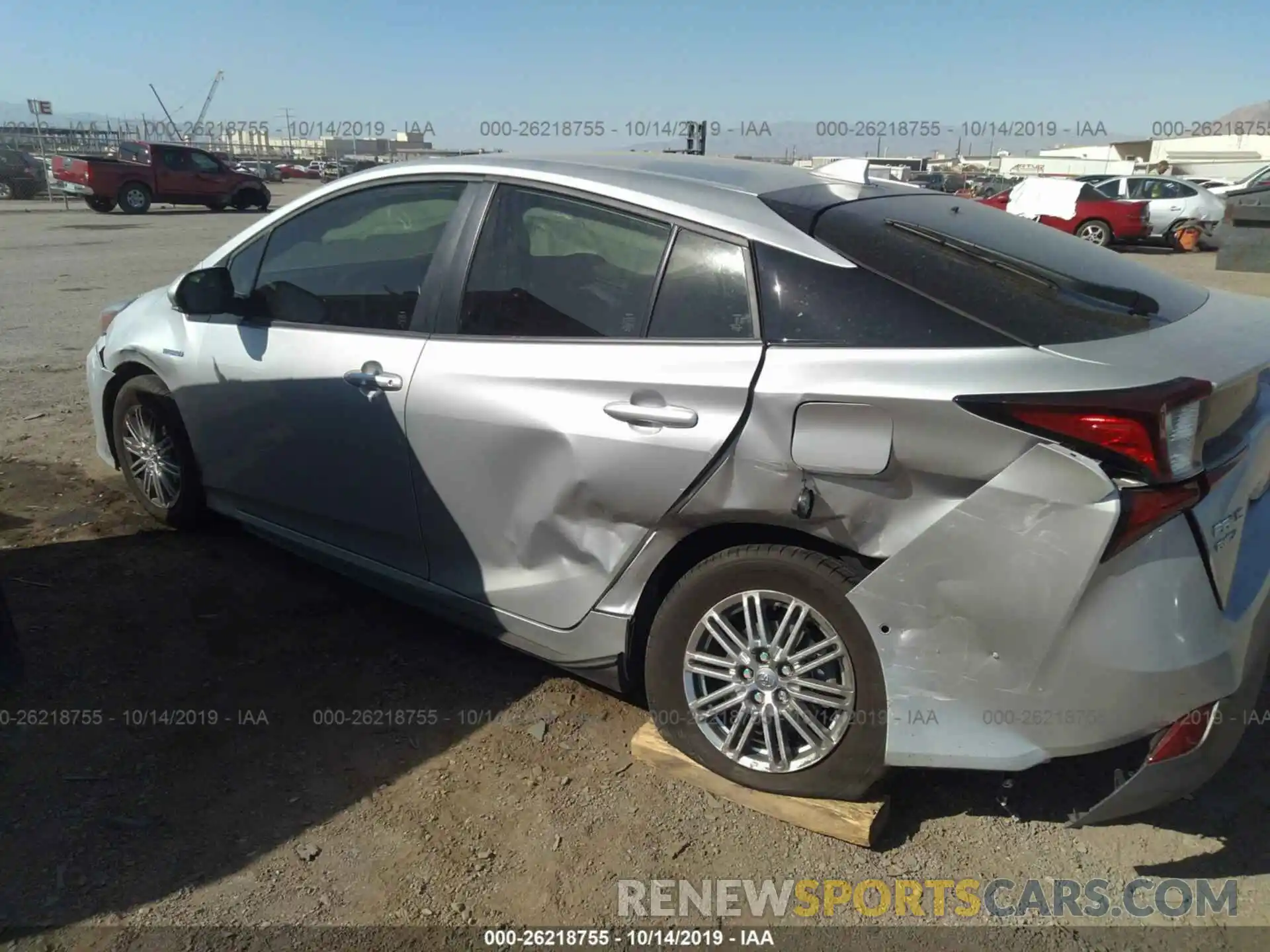 6 Photograph of a damaged car JTDL9RFU7K3006008 TOYOTA PRIUS 2019