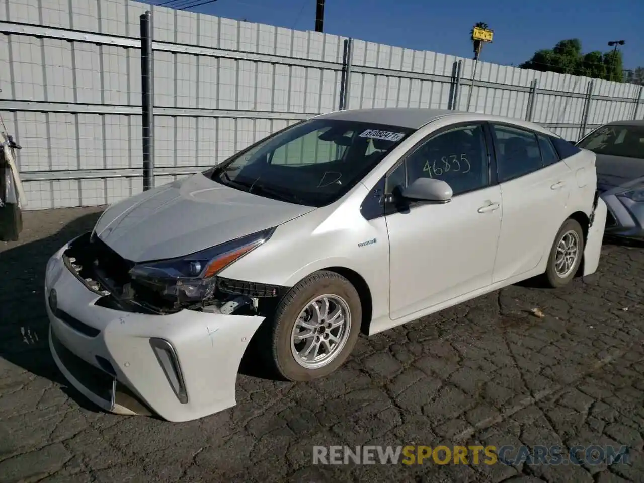 2 Photograph of a damaged car JTDL9RFU7K3006395 TOYOTA PRIUS 2019