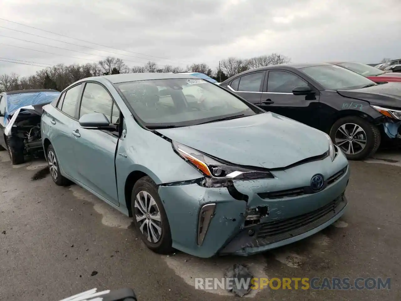 1 Photograph of a damaged car JTDL9RFU7K3007014 TOYOTA PRIUS 2019