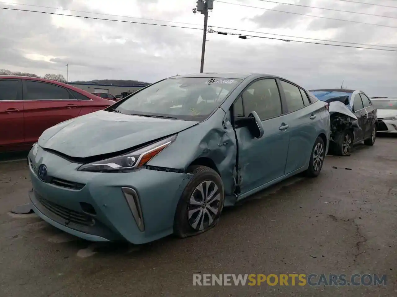 2 Фотография поврежденного автомобиля JTDL9RFU7K3007014 TOYOTA PRIUS 2019