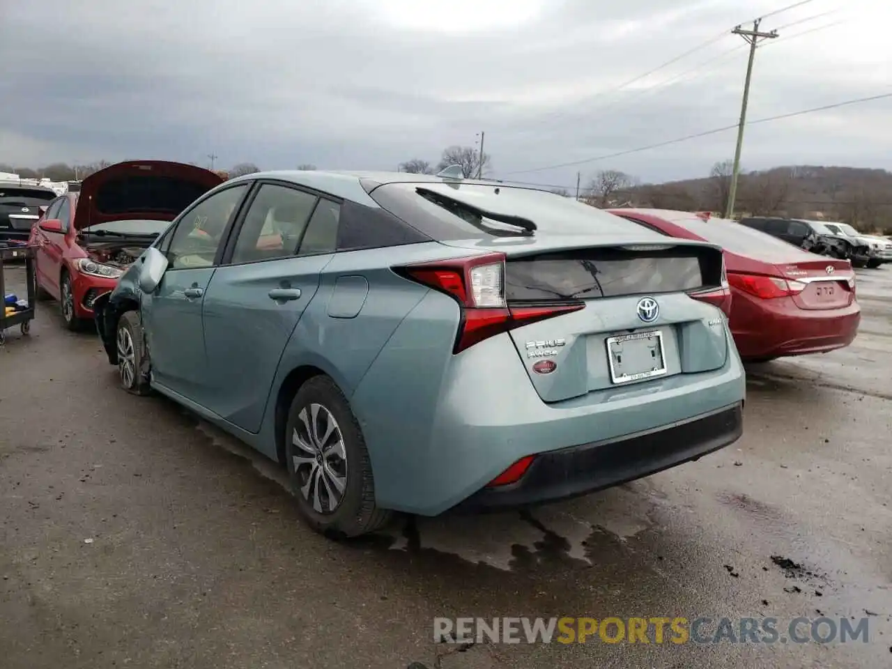 3 Photograph of a damaged car JTDL9RFU7K3007014 TOYOTA PRIUS 2019