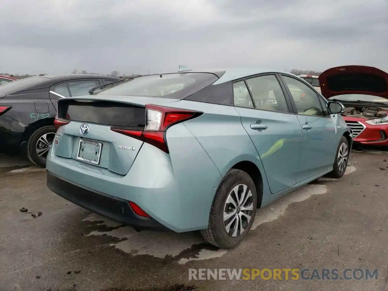 4 Photograph of a damaged car JTDL9RFU7K3007014 TOYOTA PRIUS 2019