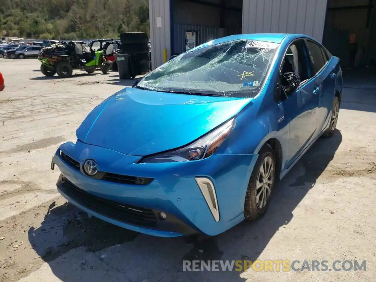 2 Photograph of a damaged car JTDL9RFU7K3007515 TOYOTA PRIUS 2019