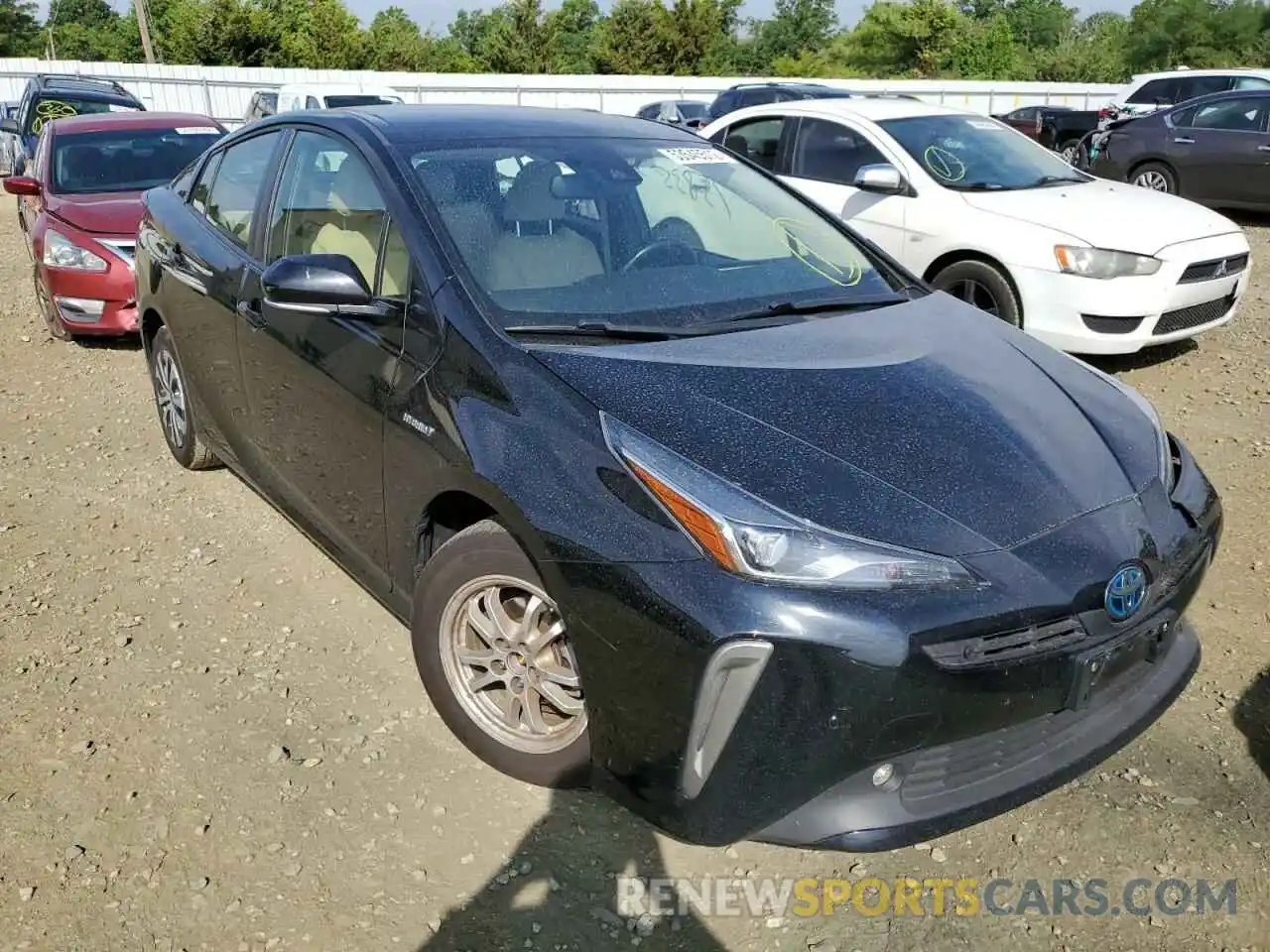 1 Photograph of a damaged car JTDL9RFU7K3009958 TOYOTA PRIUS 2019