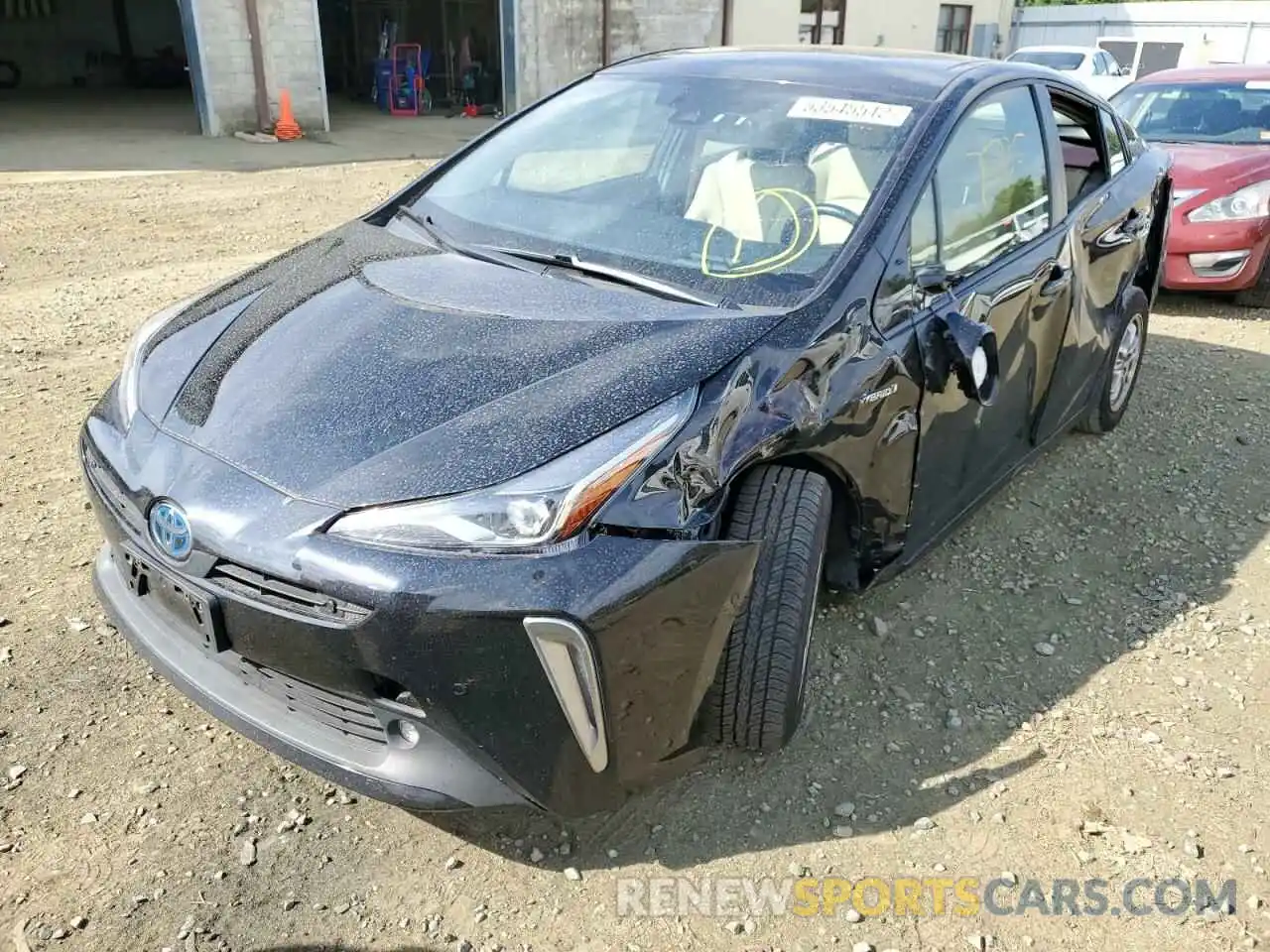 2 Photograph of a damaged car JTDL9RFU7K3009958 TOYOTA PRIUS 2019