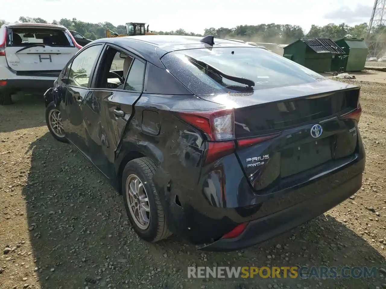 3 Photograph of a damaged car JTDL9RFU7K3009958 TOYOTA PRIUS 2019