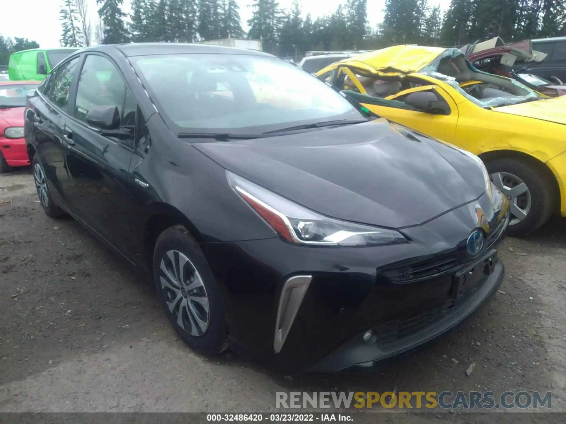 1 Photograph of a damaged car JTDL9RFU7K3011208 TOYOTA PRIUS 2019