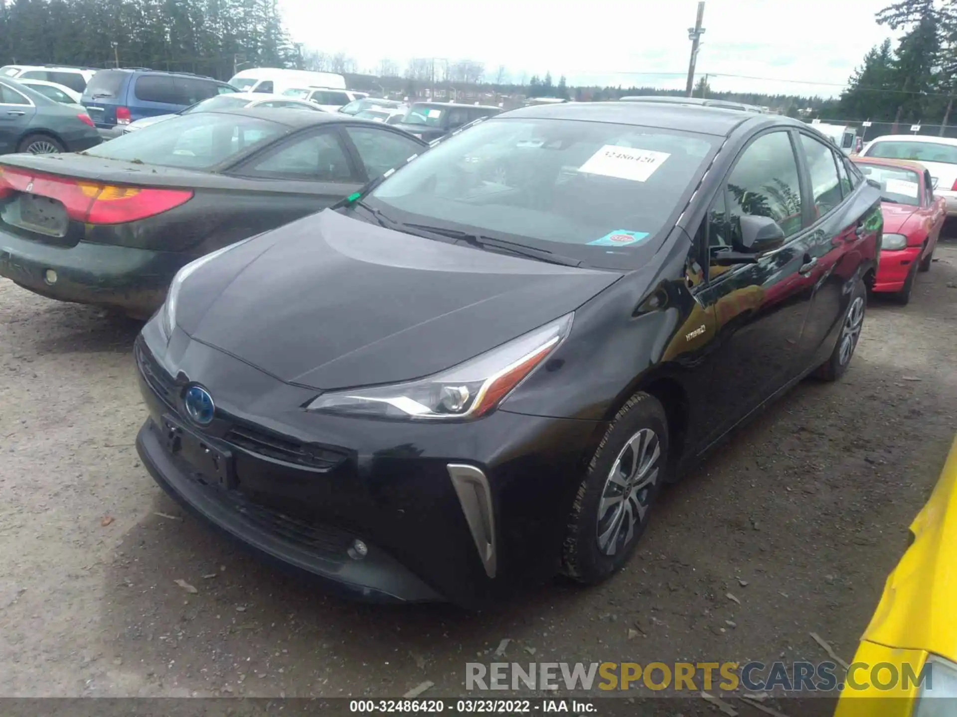 2 Фотография поврежденного автомобиля JTDL9RFU7K3011208 TOYOTA PRIUS 2019