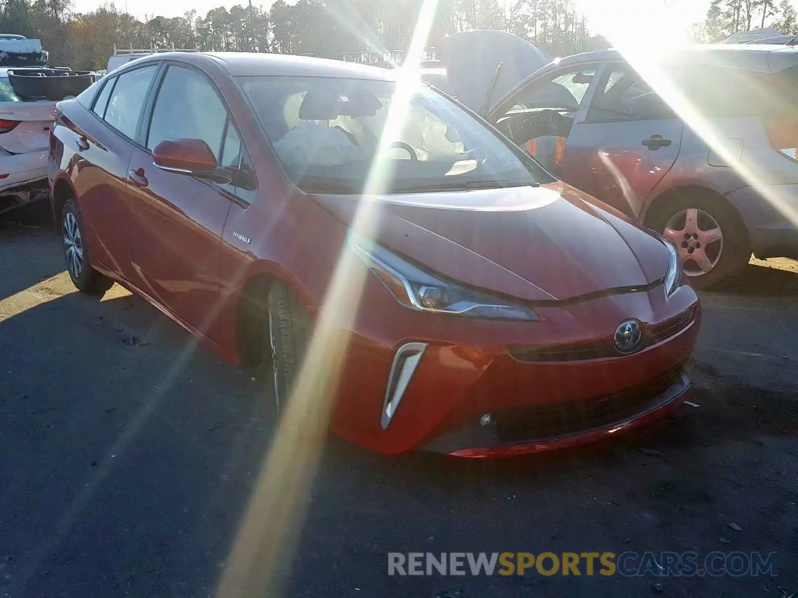 1 Photograph of a damaged car JTDL9RFU7K3012150 TOYOTA PRIUS 2019