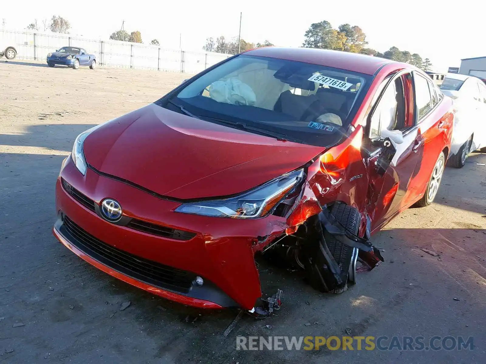 2 Photograph of a damaged car JTDL9RFU7K3012150 TOYOTA PRIUS 2019