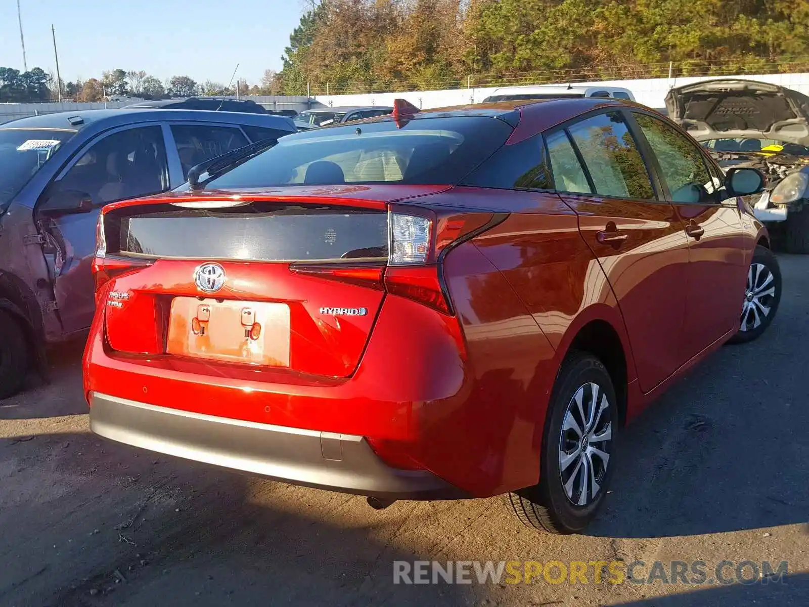 4 Photograph of a damaged car JTDL9RFU7K3012150 TOYOTA PRIUS 2019