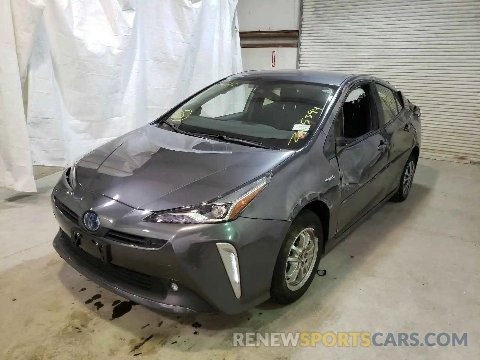 2 Photograph of a damaged car JTDL9RFU7K3012553 TOYOTA PRIUS 2019