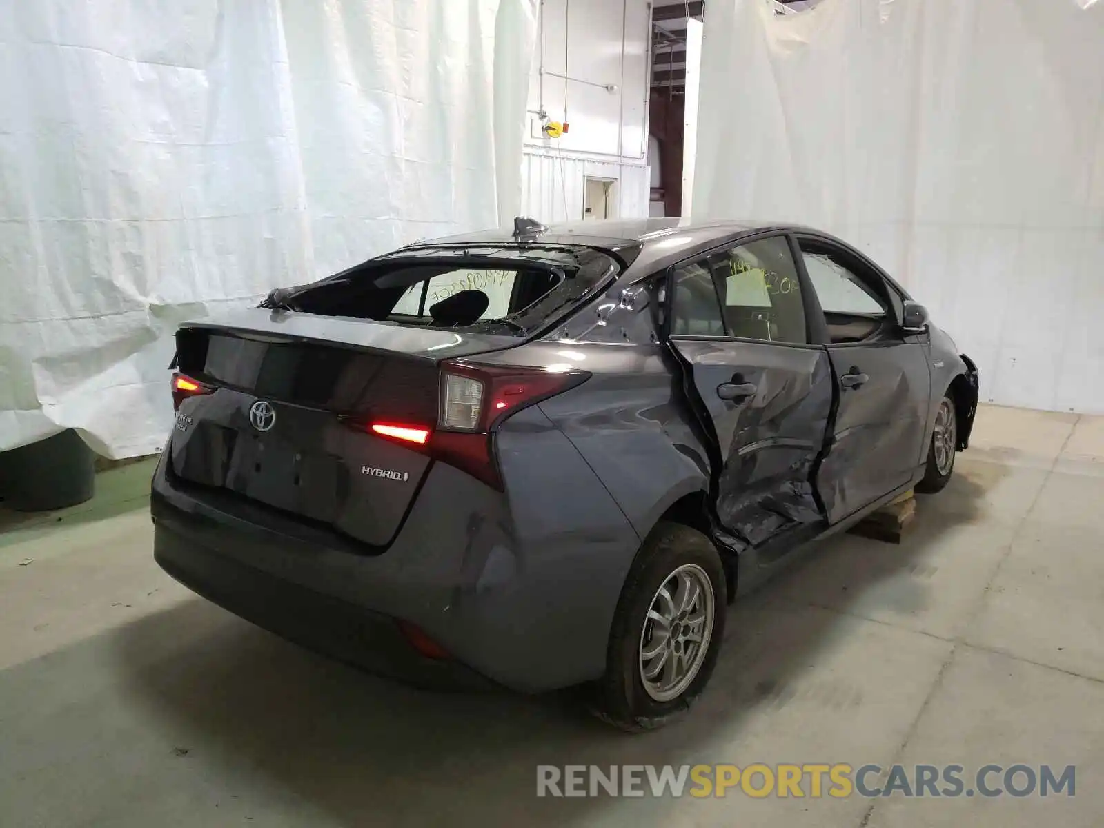 4 Photograph of a damaged car JTDL9RFU7K3012553 TOYOTA PRIUS 2019