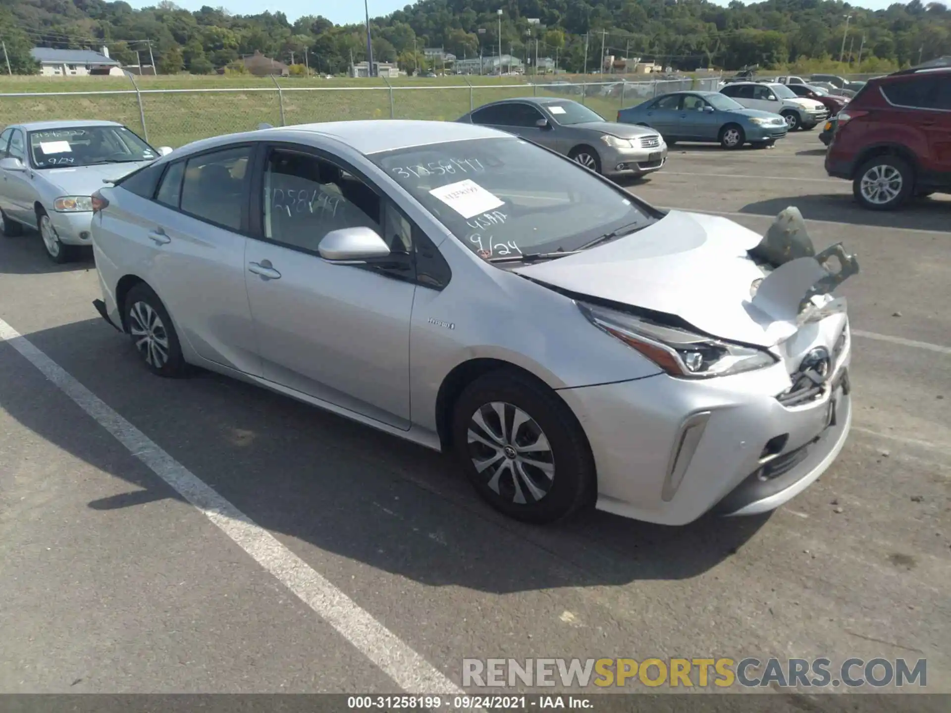 1 Photograph of a damaged car JTDL9RFU8K3000301 TOYOTA PRIUS 2019