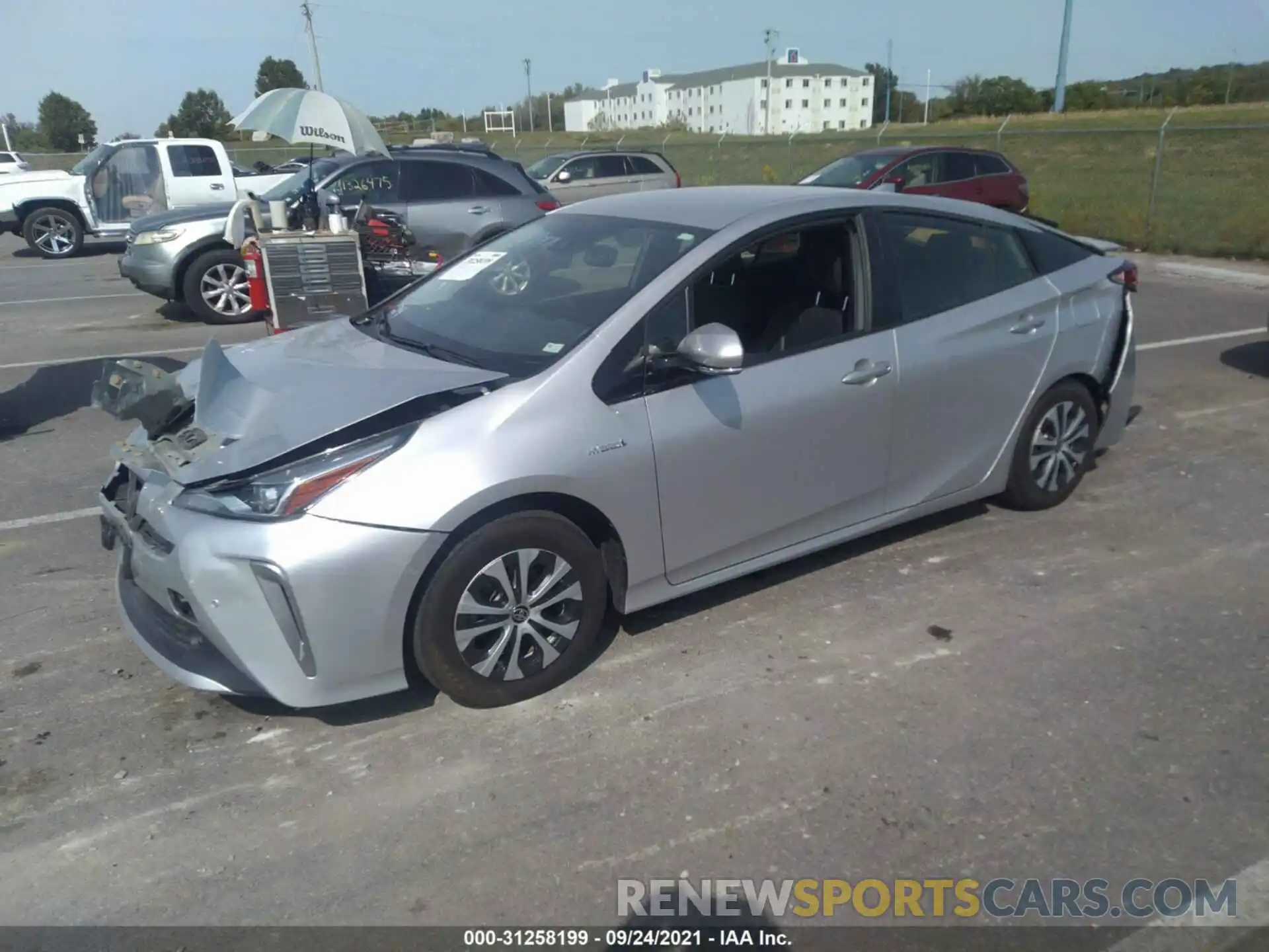 2 Photograph of a damaged car JTDL9RFU8K3000301 TOYOTA PRIUS 2019