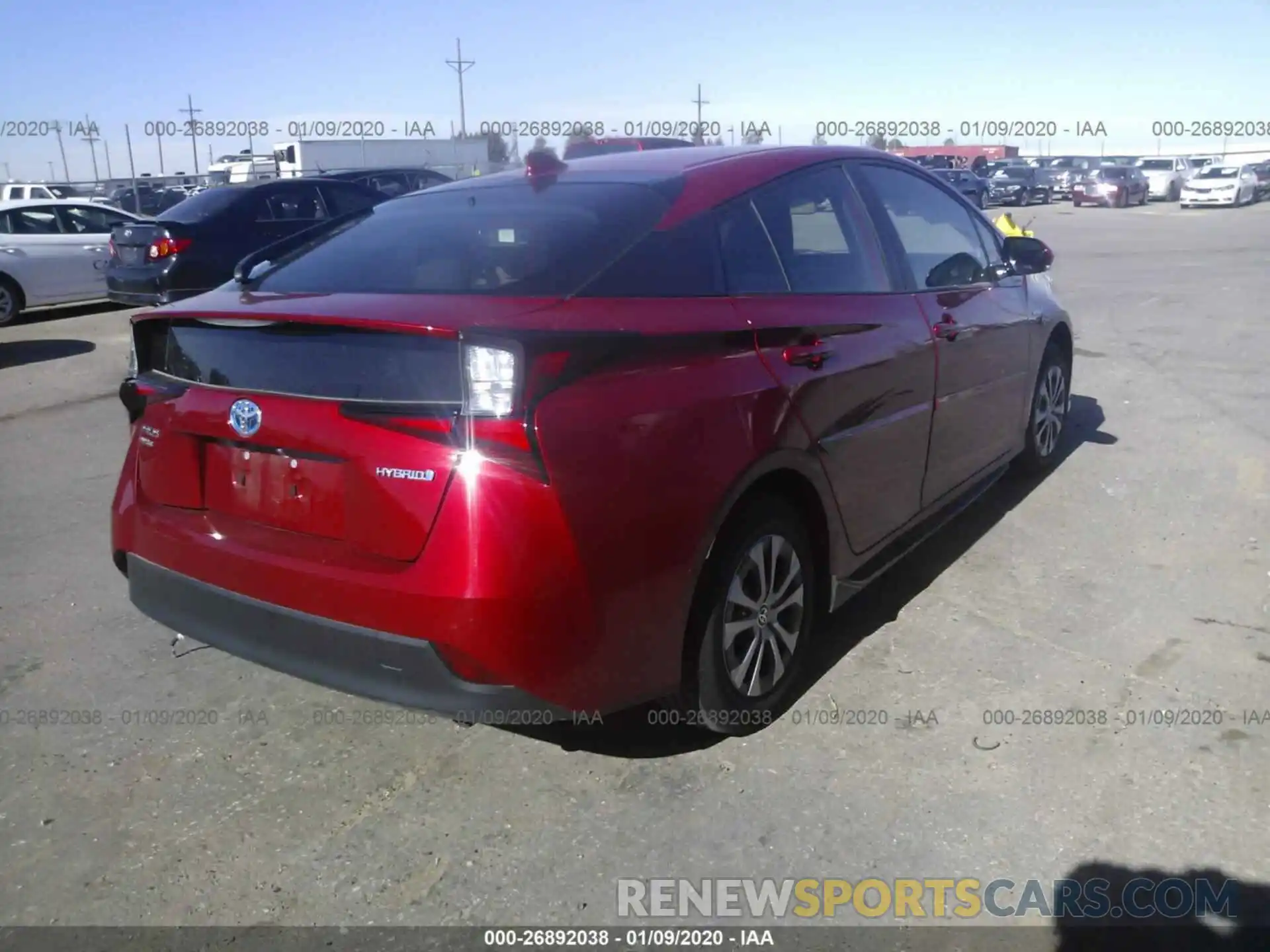 4 Photograph of a damaged car JTDL9RFU8K3000993 TOYOTA PRIUS 2019