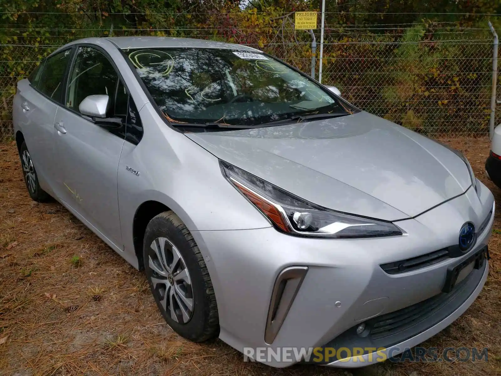 1 Photograph of a damaged car JTDL9RFU8K3002968 TOYOTA PRIUS 2019