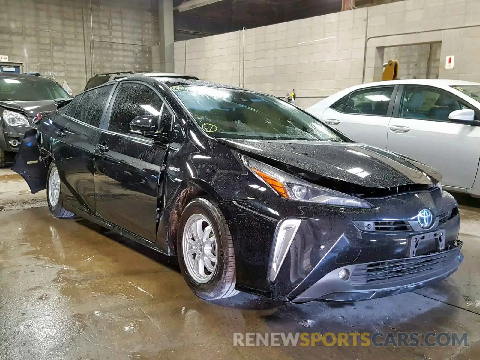 1 Photograph of a damaged car JTDL9RFU8K3003408 TOYOTA PRIUS 2019