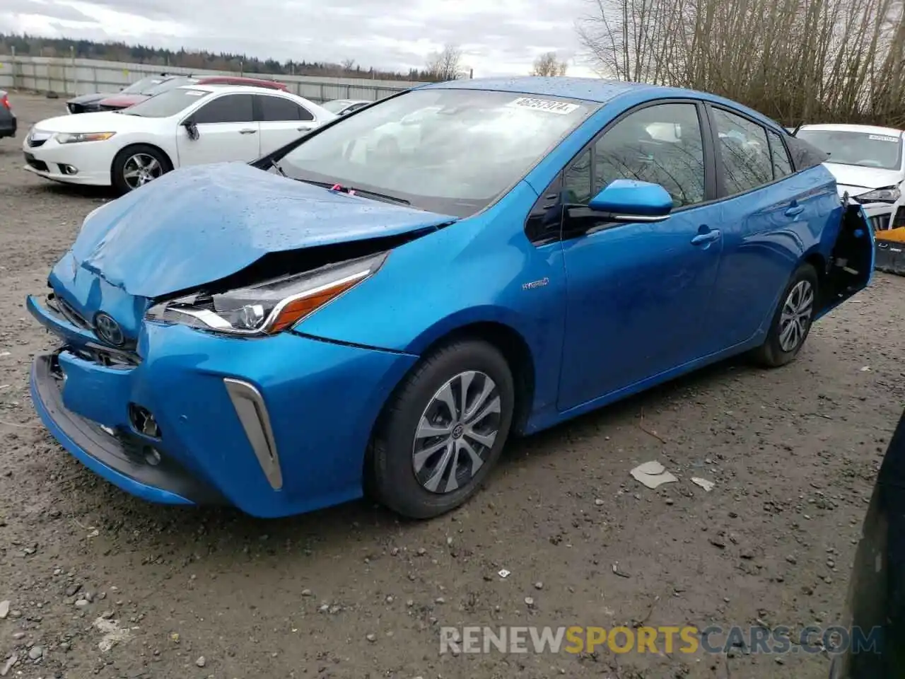 1 Photograph of a damaged car JTDL9RFU8K3003411 TOYOTA PRIUS 2019