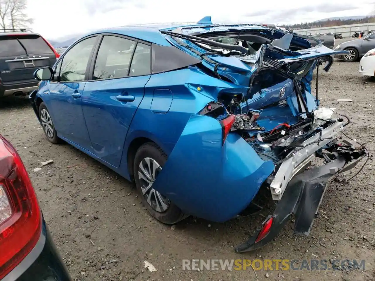 2 Photograph of a damaged car JTDL9RFU8K3003411 TOYOTA PRIUS 2019