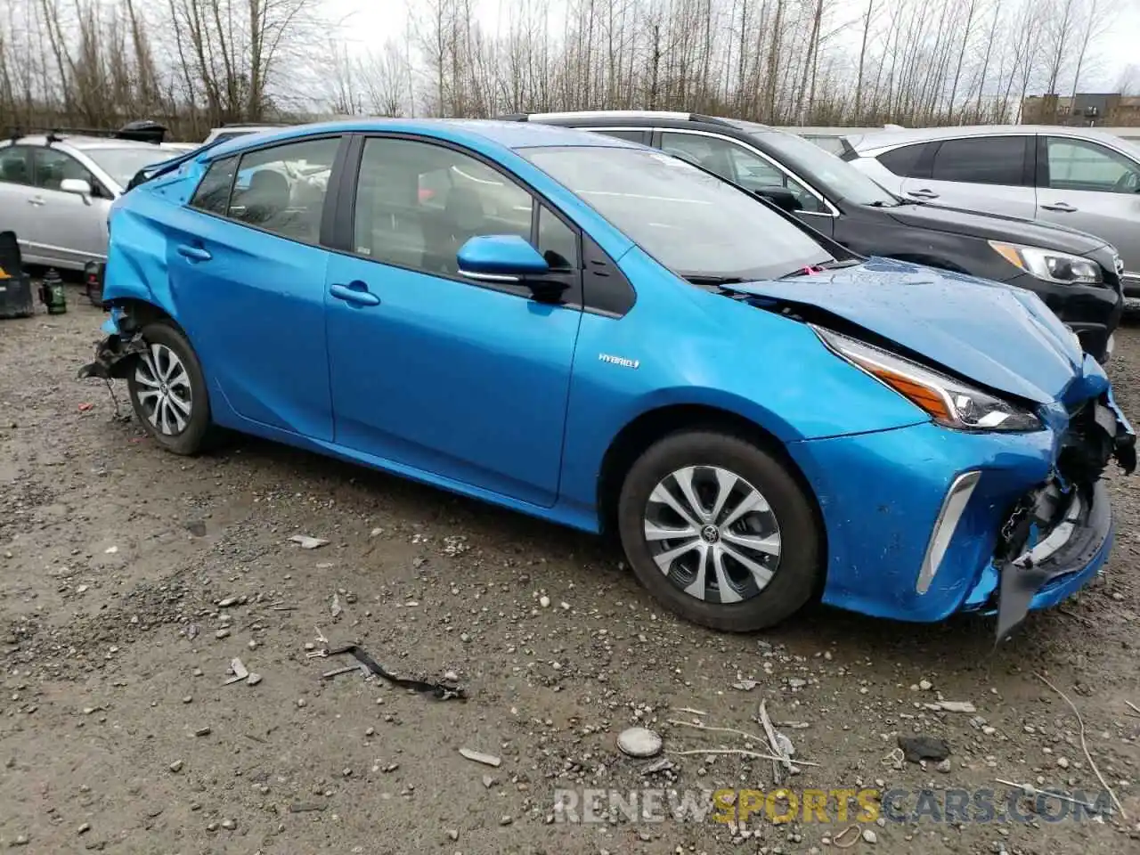 4 Фотография поврежденного автомобиля JTDL9RFU8K3003411 TOYOTA PRIUS 2019