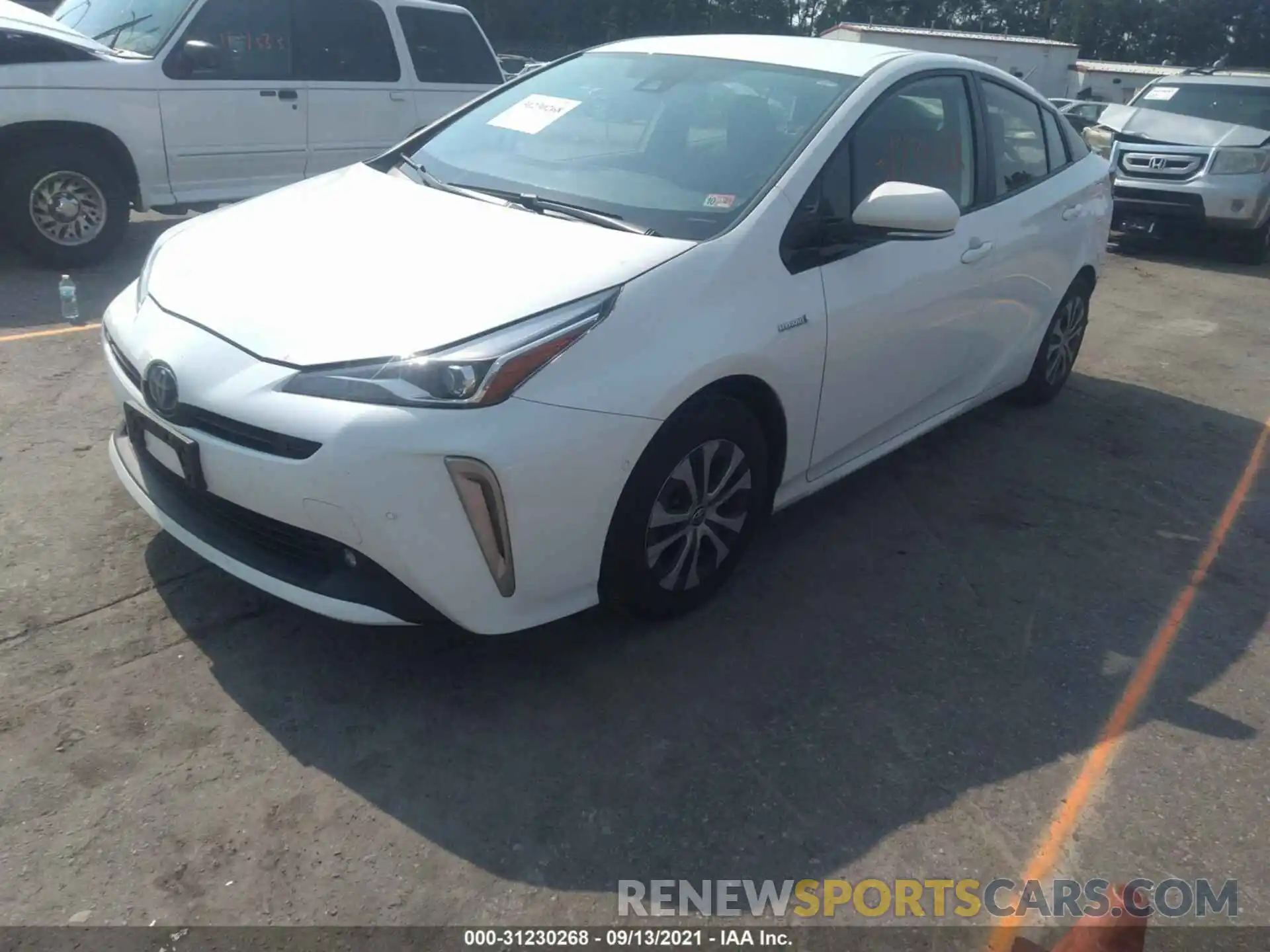 2 Photograph of a damaged car JTDL9RFU8K3003795 TOYOTA PRIUS 2019