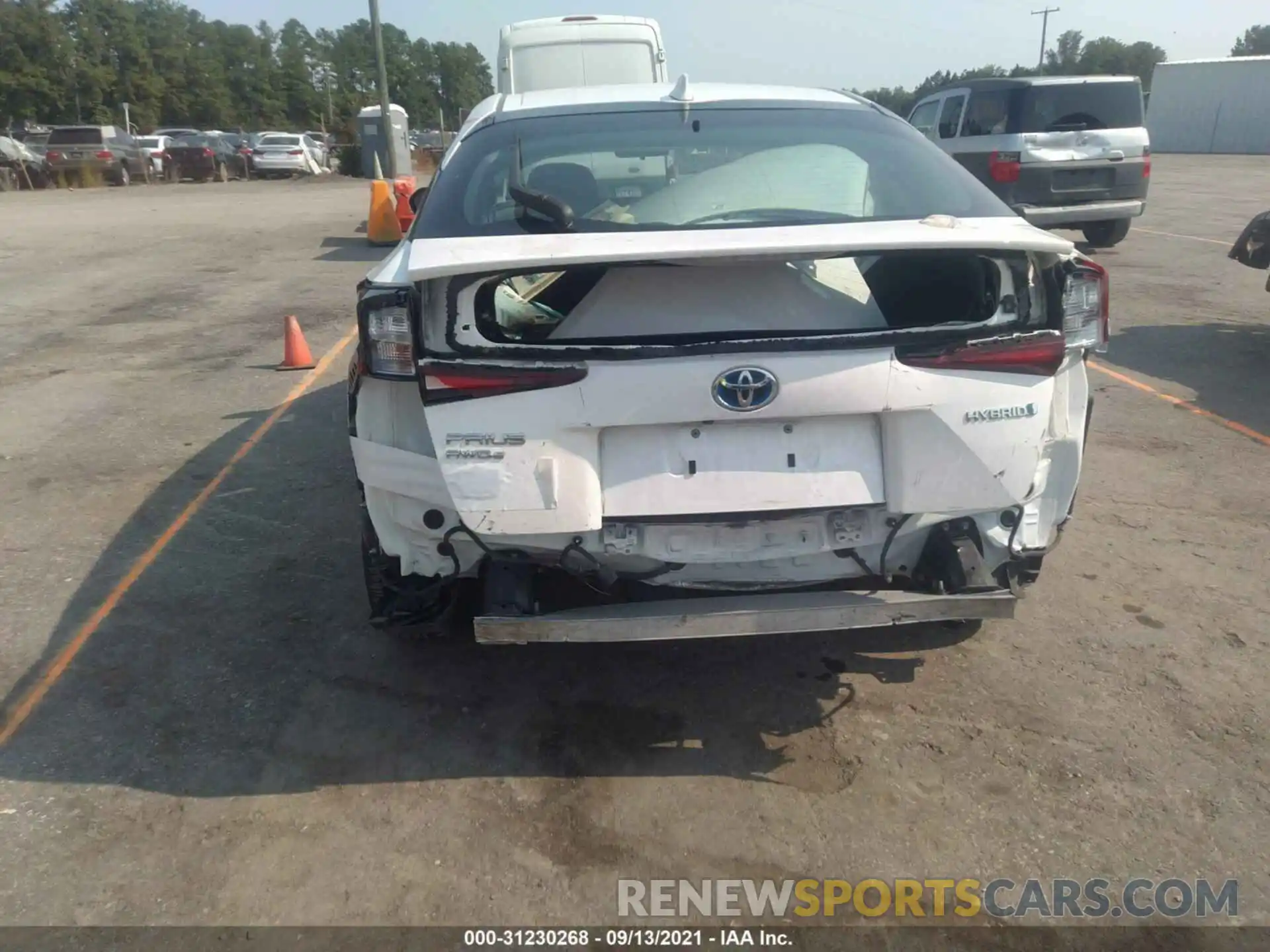 6 Photograph of a damaged car JTDL9RFU8K3003795 TOYOTA PRIUS 2019