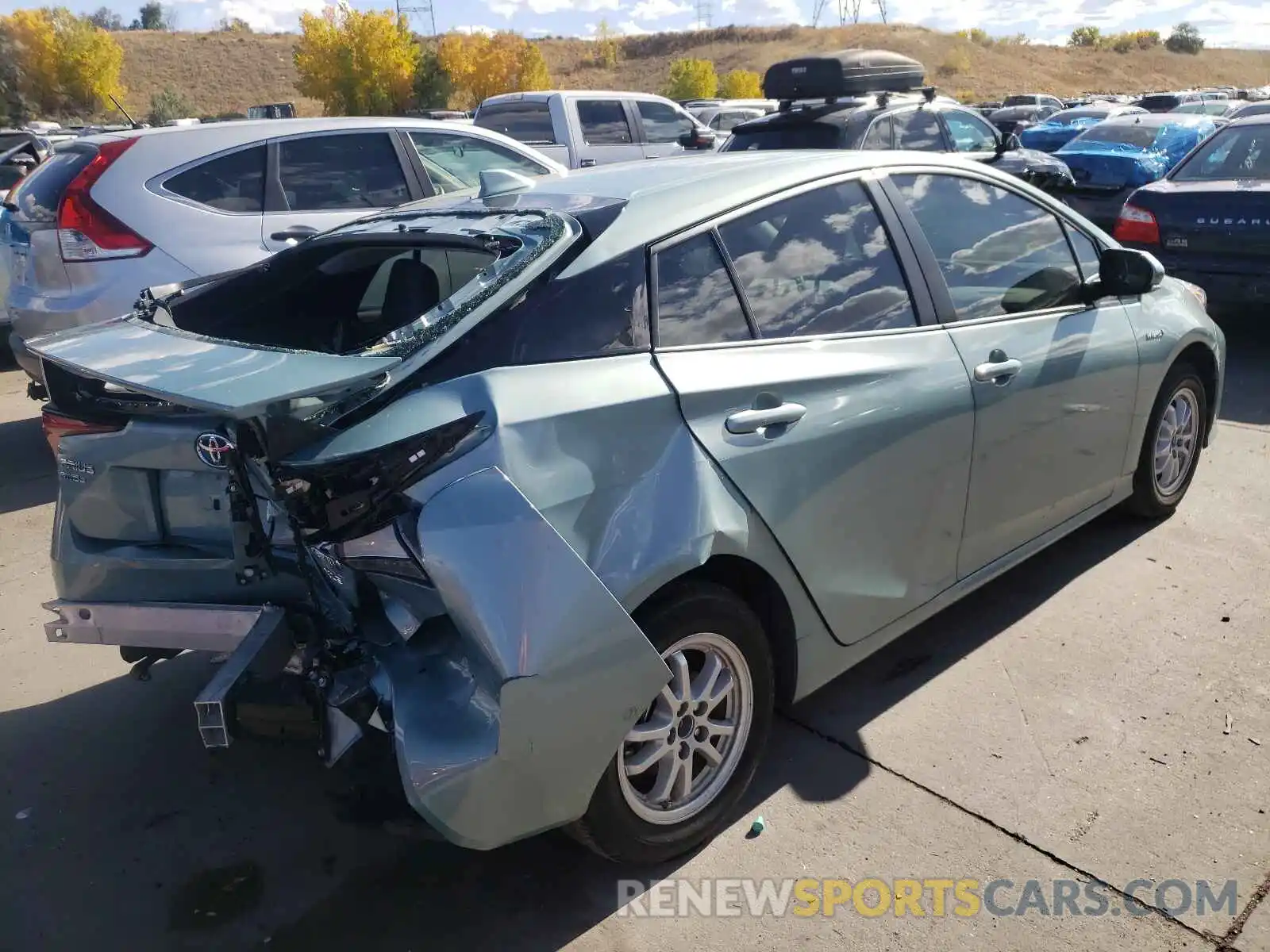 4 Photograph of a damaged car JTDL9RFU8K3005448 TOYOTA PRIUS 2019