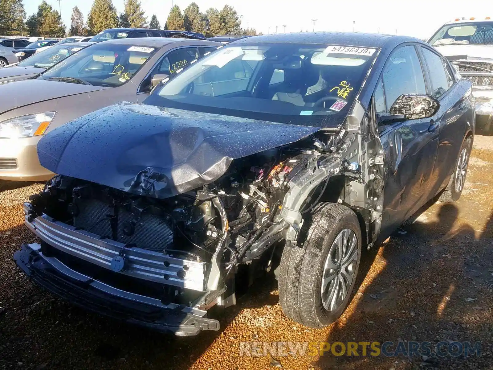 2 Photograph of a damaged car JTDL9RFU8K3005871 TOYOTA PRIUS 2019