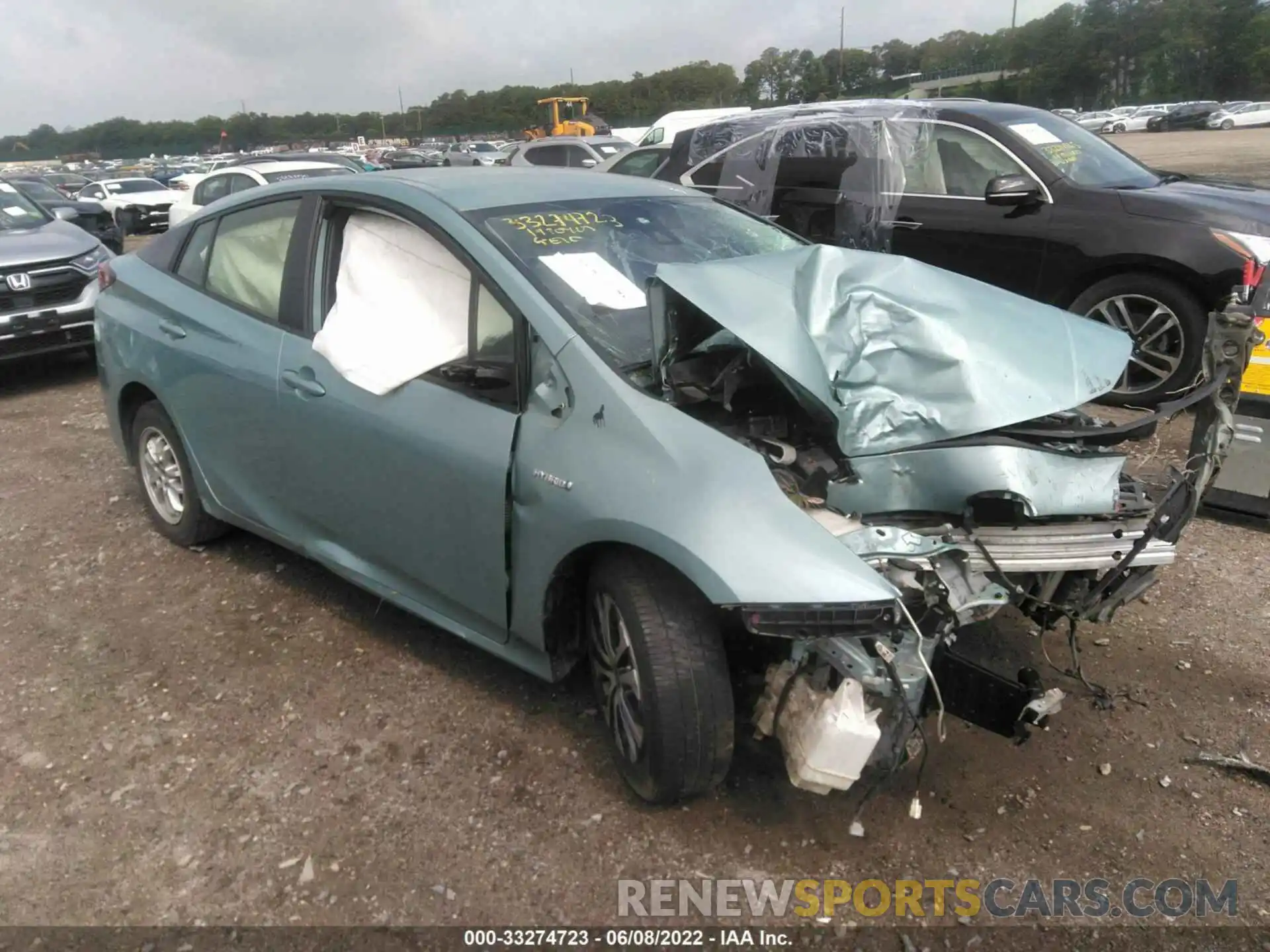 1 Photograph of a damaged car JTDL9RFU8K3006521 TOYOTA PRIUS 2019