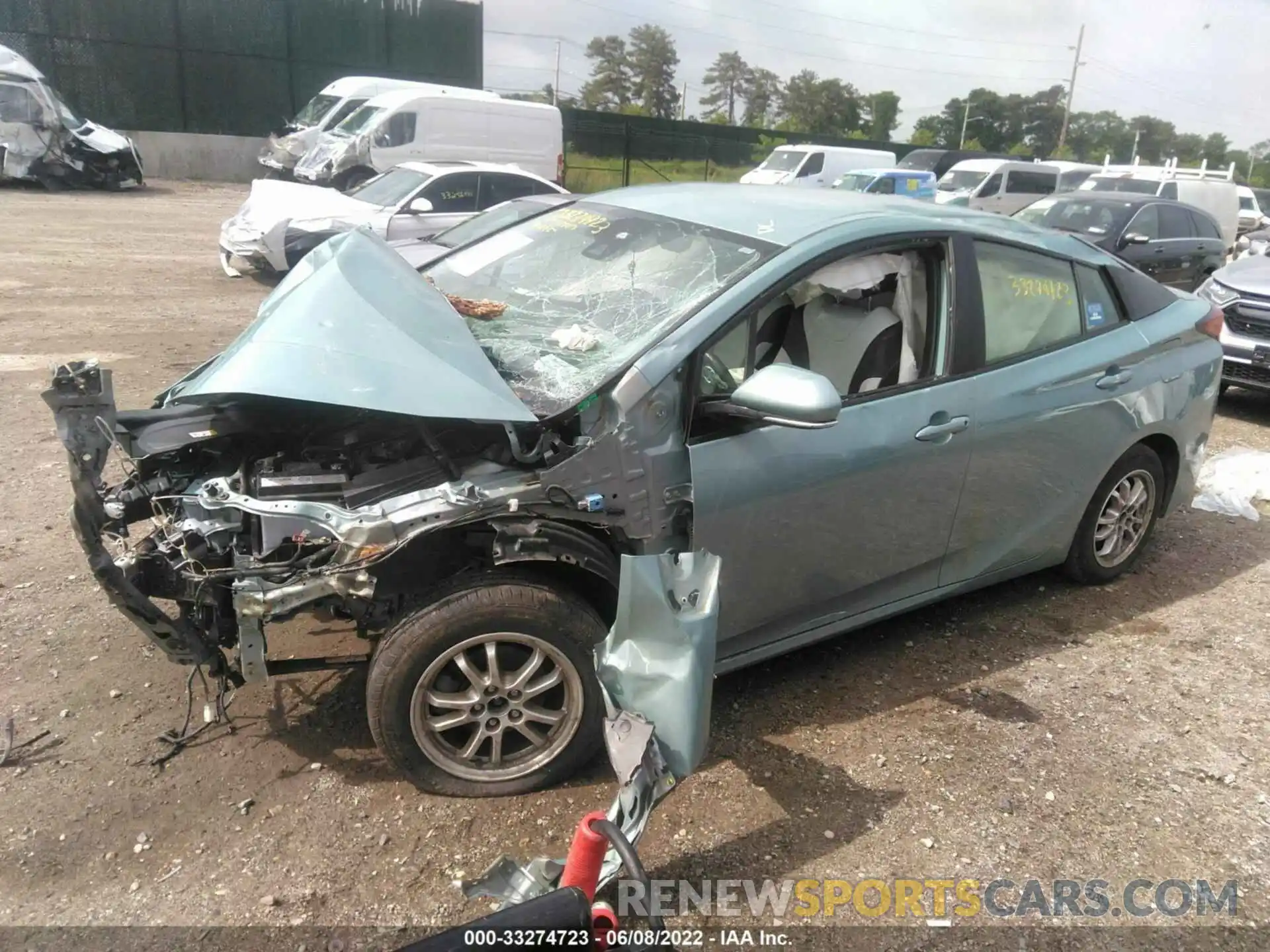 2 Photograph of a damaged car JTDL9RFU8K3006521 TOYOTA PRIUS 2019