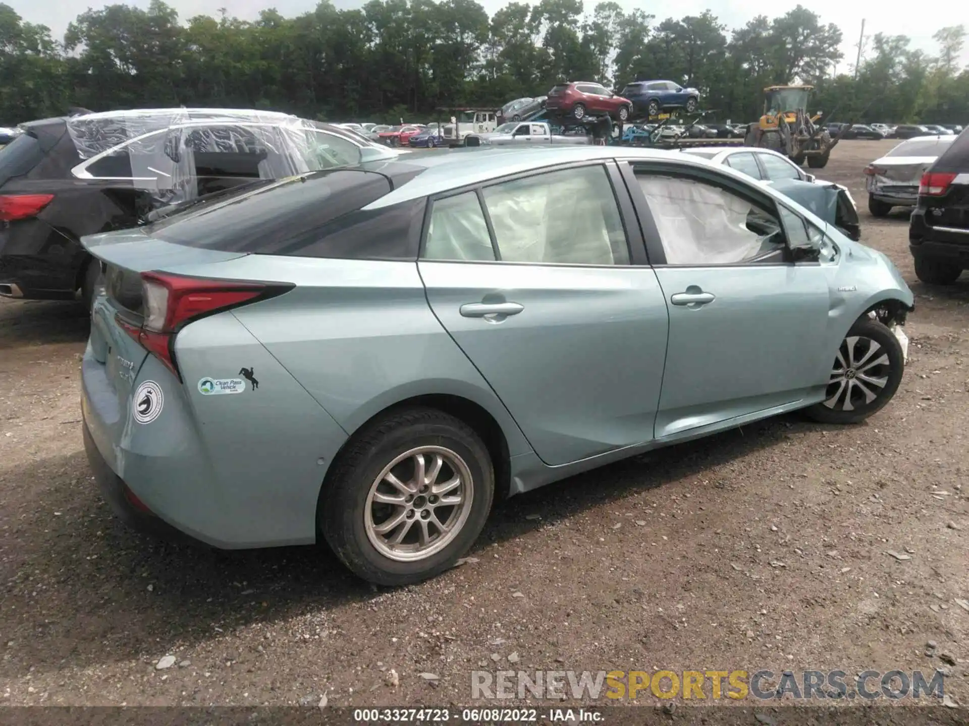 4 Фотография поврежденного автомобиля JTDL9RFU8K3006521 TOYOTA PRIUS 2019