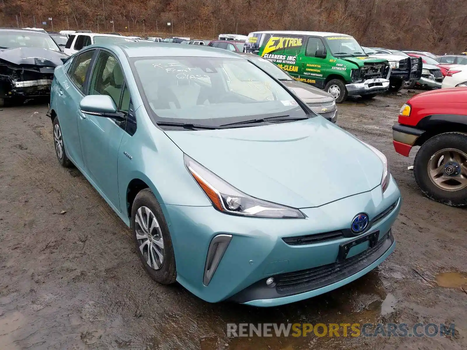 1 Photograph of a damaged car JTDL9RFU8K3008088 TOYOTA PRIUS 2019