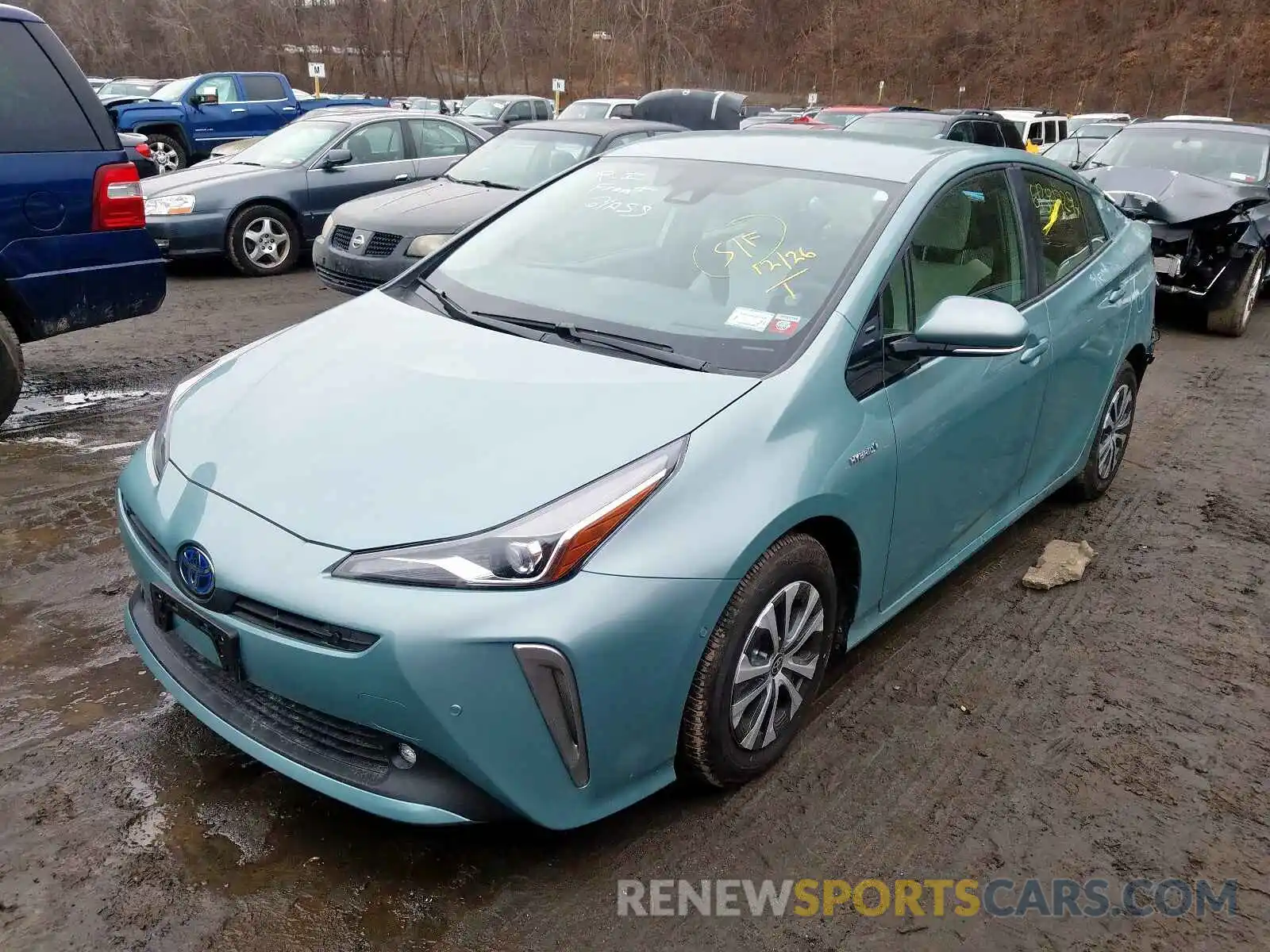 2 Photograph of a damaged car JTDL9RFU8K3008088 TOYOTA PRIUS 2019