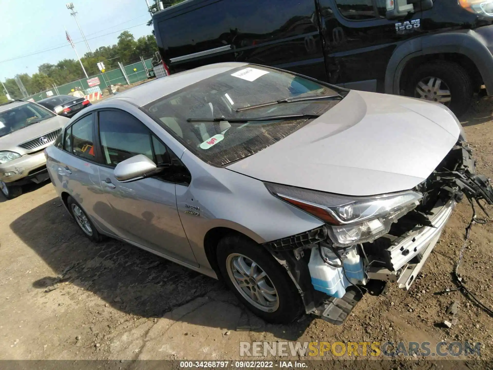 1 Photograph of a damaged car JTDL9RFU8K3009662 TOYOTA PRIUS 2019