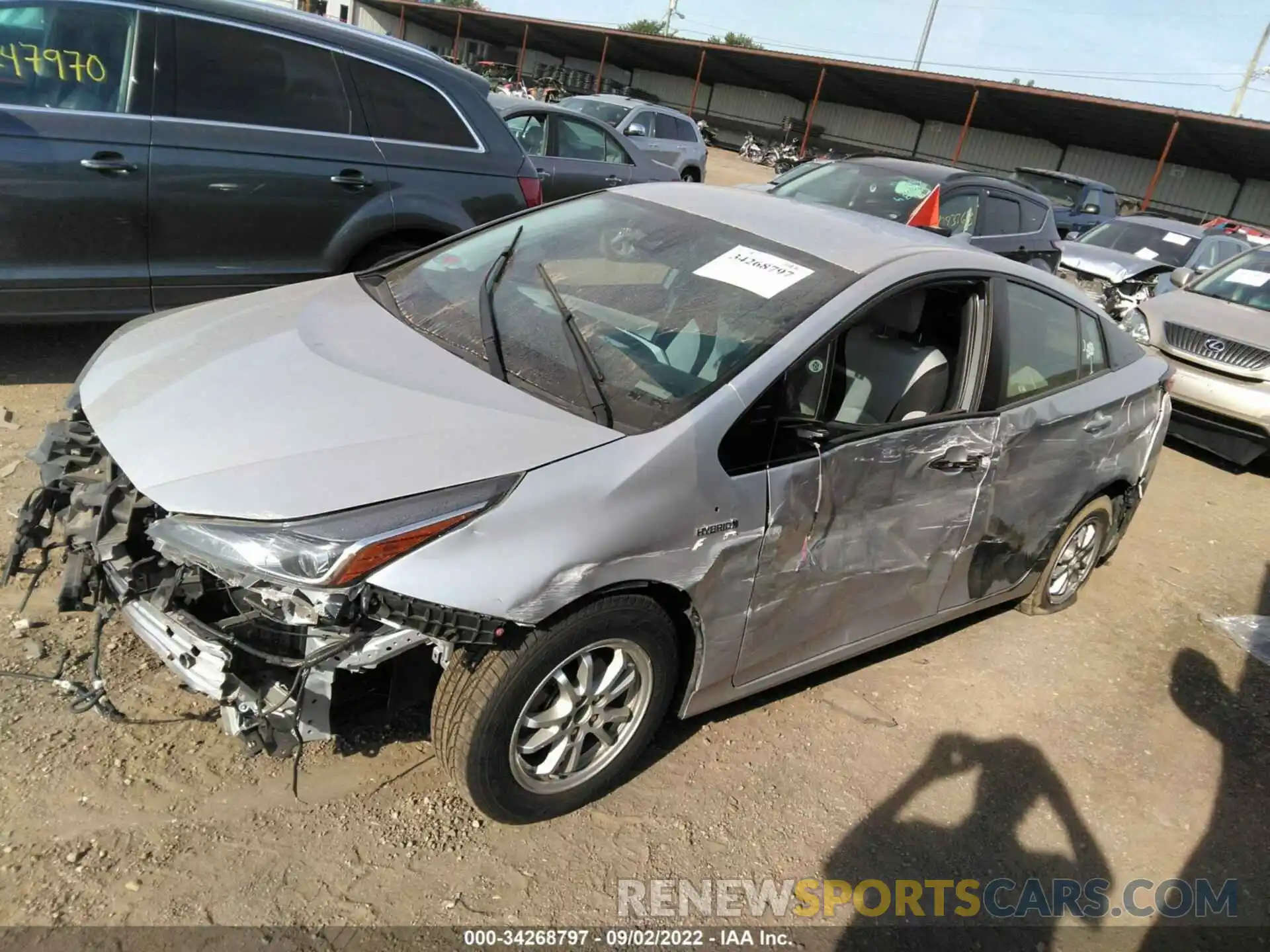 2 Photograph of a damaged car JTDL9RFU8K3009662 TOYOTA PRIUS 2019